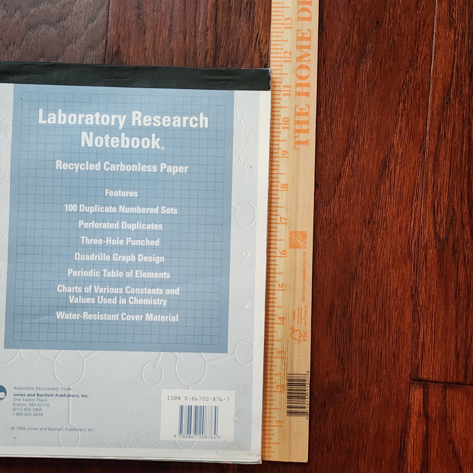 Vintage 1994 JONES BARTLETT Laboratory Research Notebook 100 Duplicate Sets