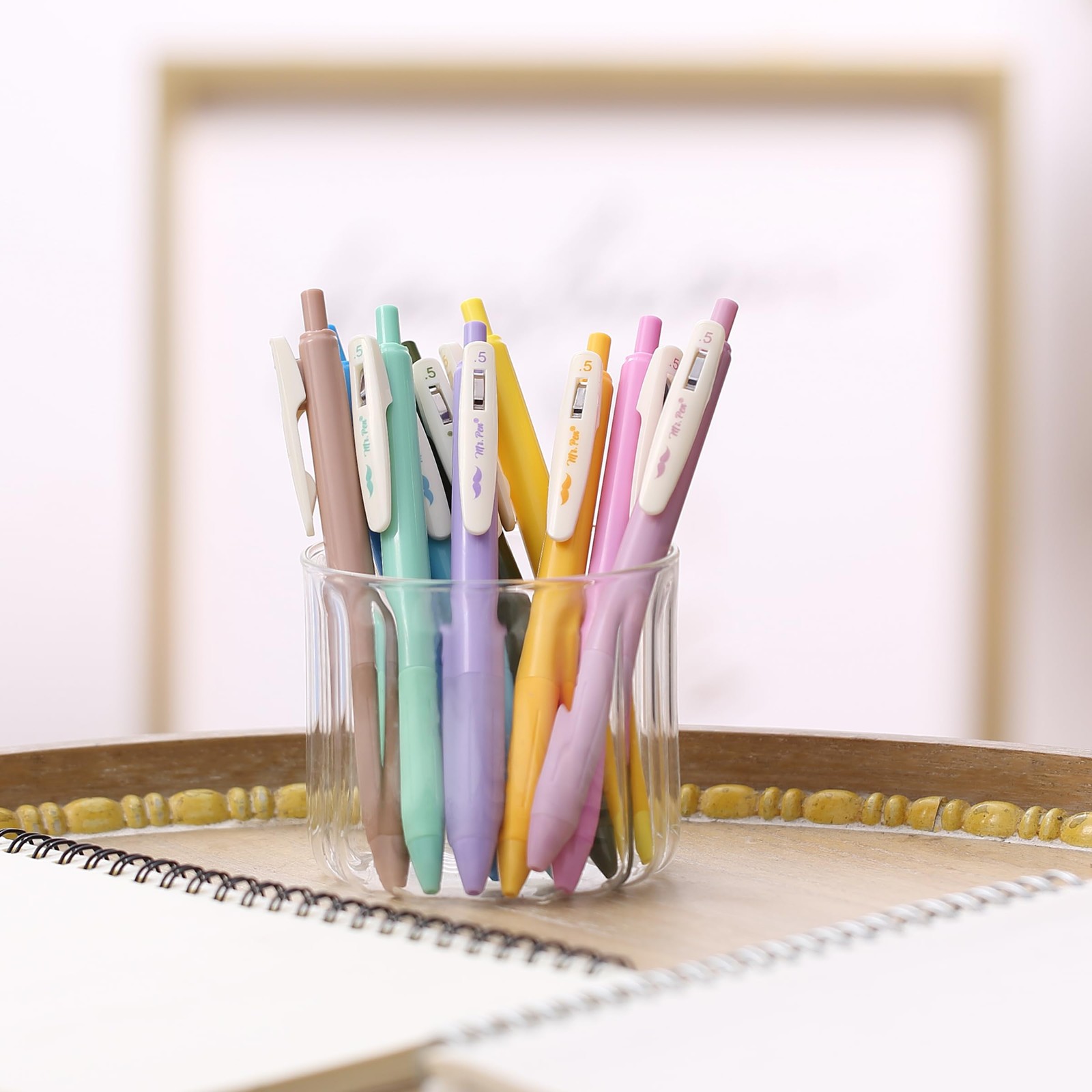 Mr. Pen- Retractable Gel Pens, 10 Pack, Light Vintage Ink Colors, Multicolor