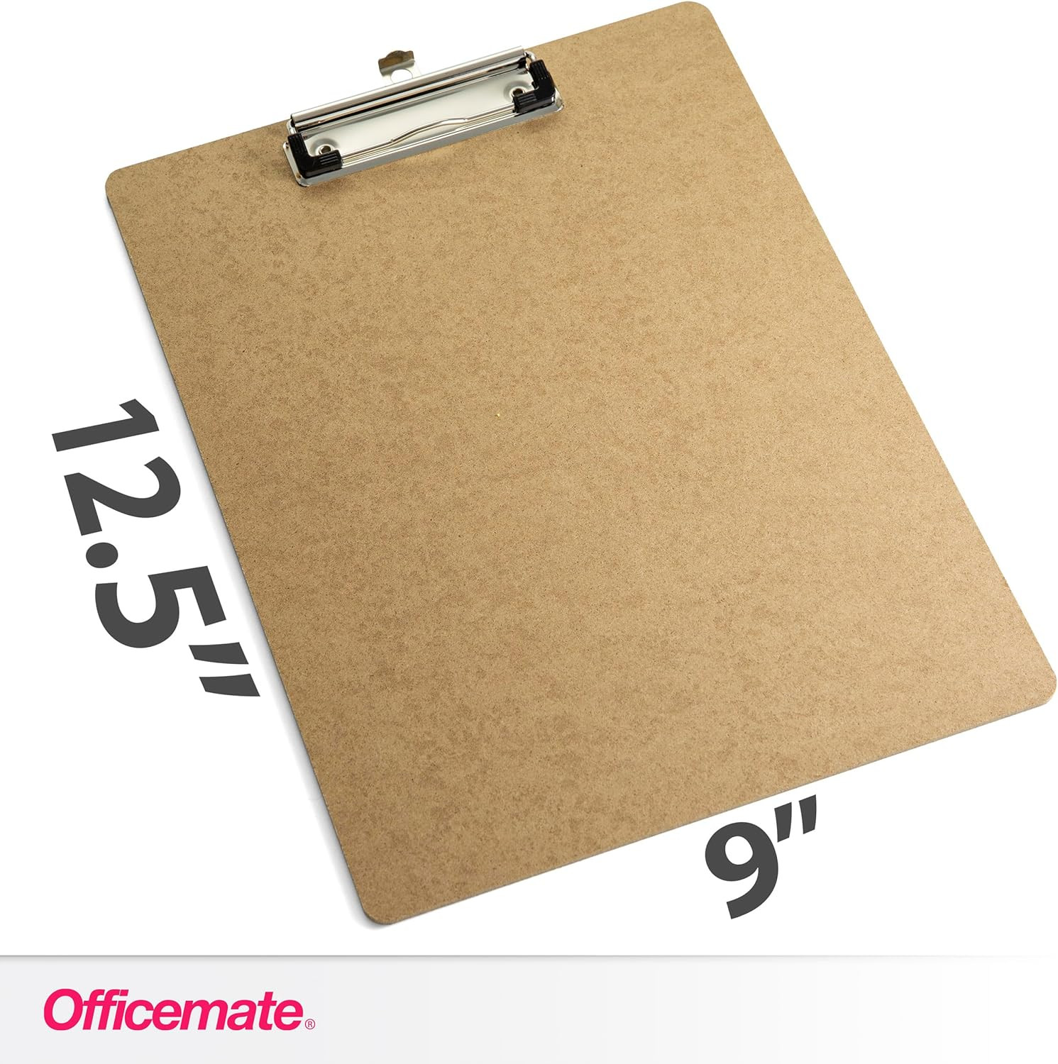 Officemate Recycled Wood Clipboards, Low Profile Clip, 24 Pack Clipboards, Lette