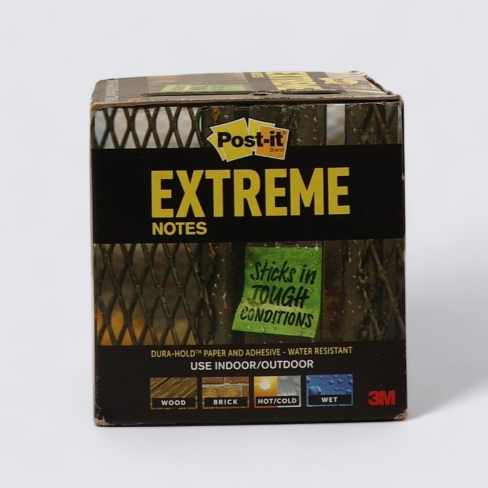 Post-it Extreme Water-Resistant Self-Stick Notes Multi-Color 3