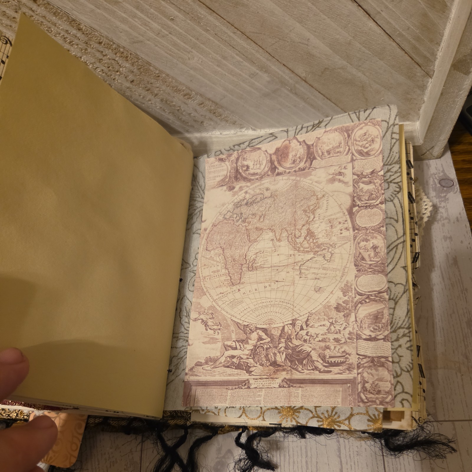 Fully Embellished Handmade Boho Style Junk Journal 72 pages front to back