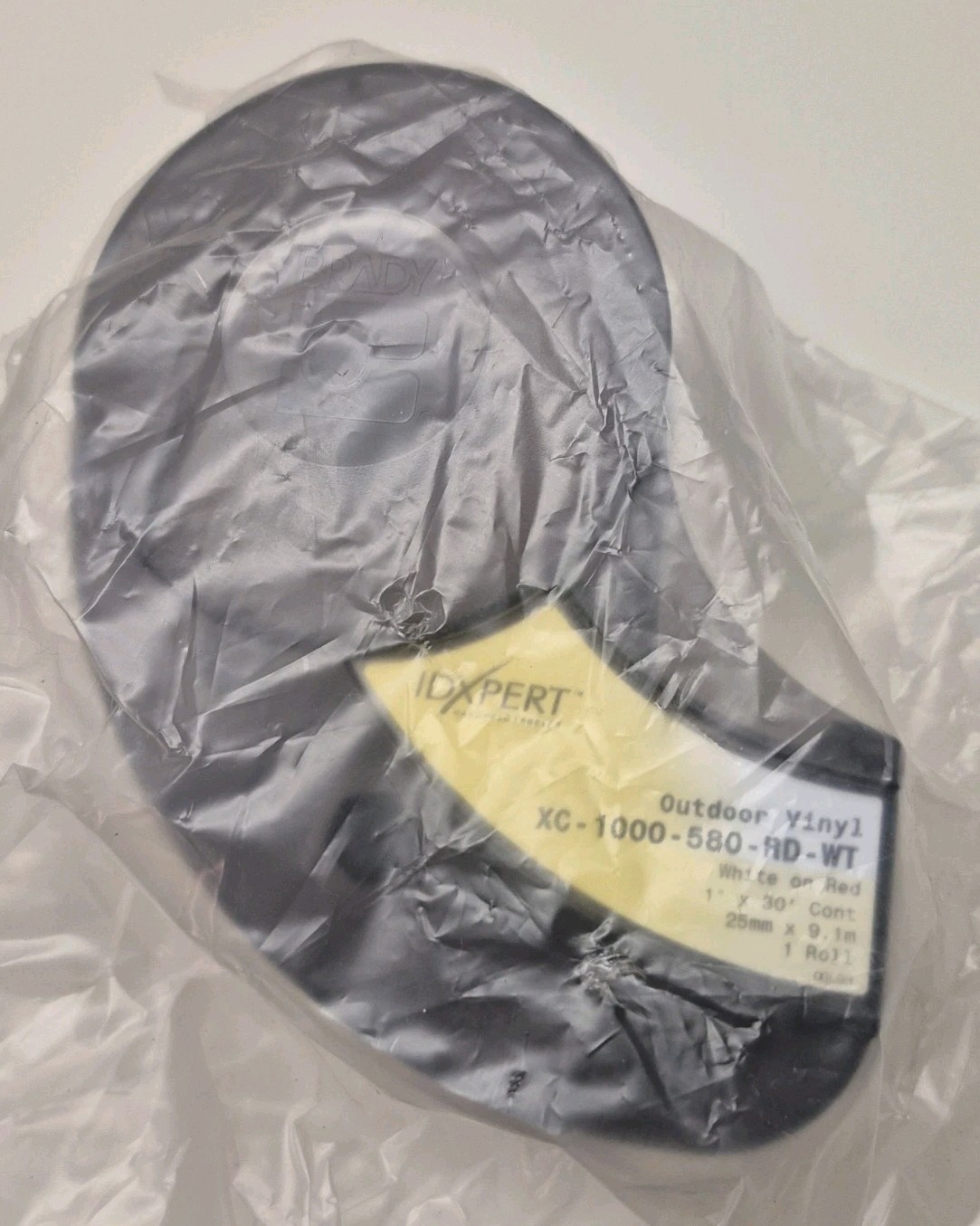 Brady – IDXPert Outdoor Vinyl Label Cartridge XC-1500-580-RD-WT Sealed NIP