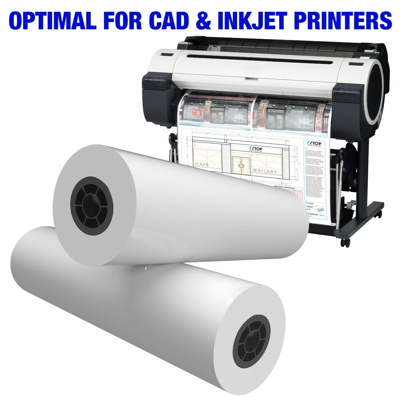 Alliance Wide Format Paper 42″ x 300′ Rolls 92 Bright, 20lb. 1 Roll with 2″ Core