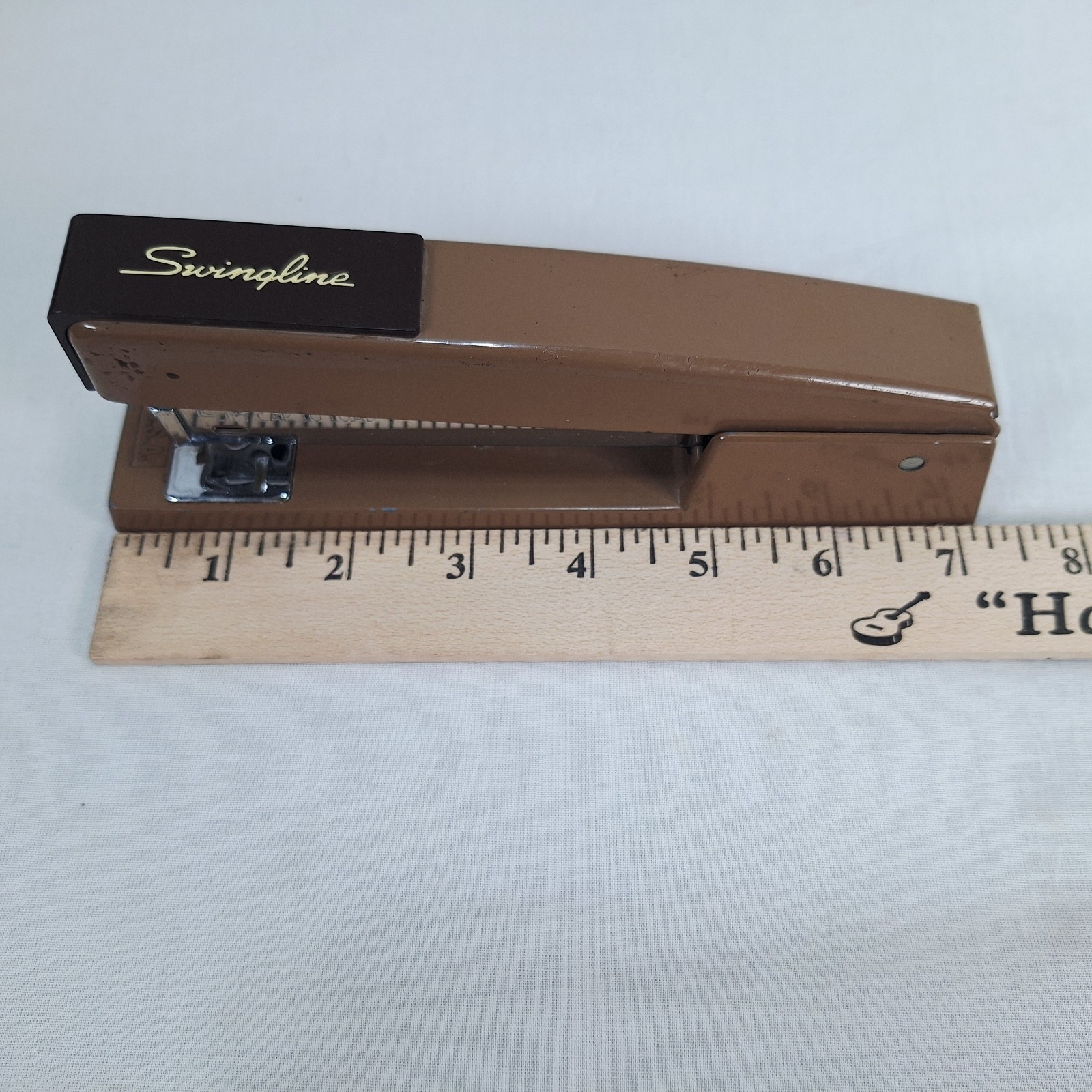Swingline no. 747 Desk Top Stapler Brown Color with State Farm Insurance Logo