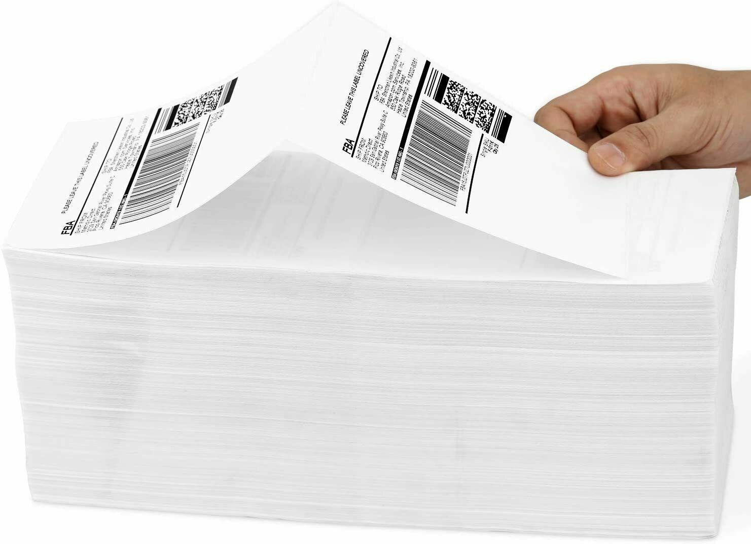 500 4″x6″ Fanfold Direct Thermal Shipping Labels for Zebra and Rollo Printers