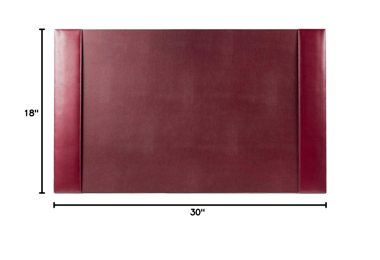 DACASSO Bonded Leather Desk Pad with Side Rails – Luxury Leather Desk Blotter…