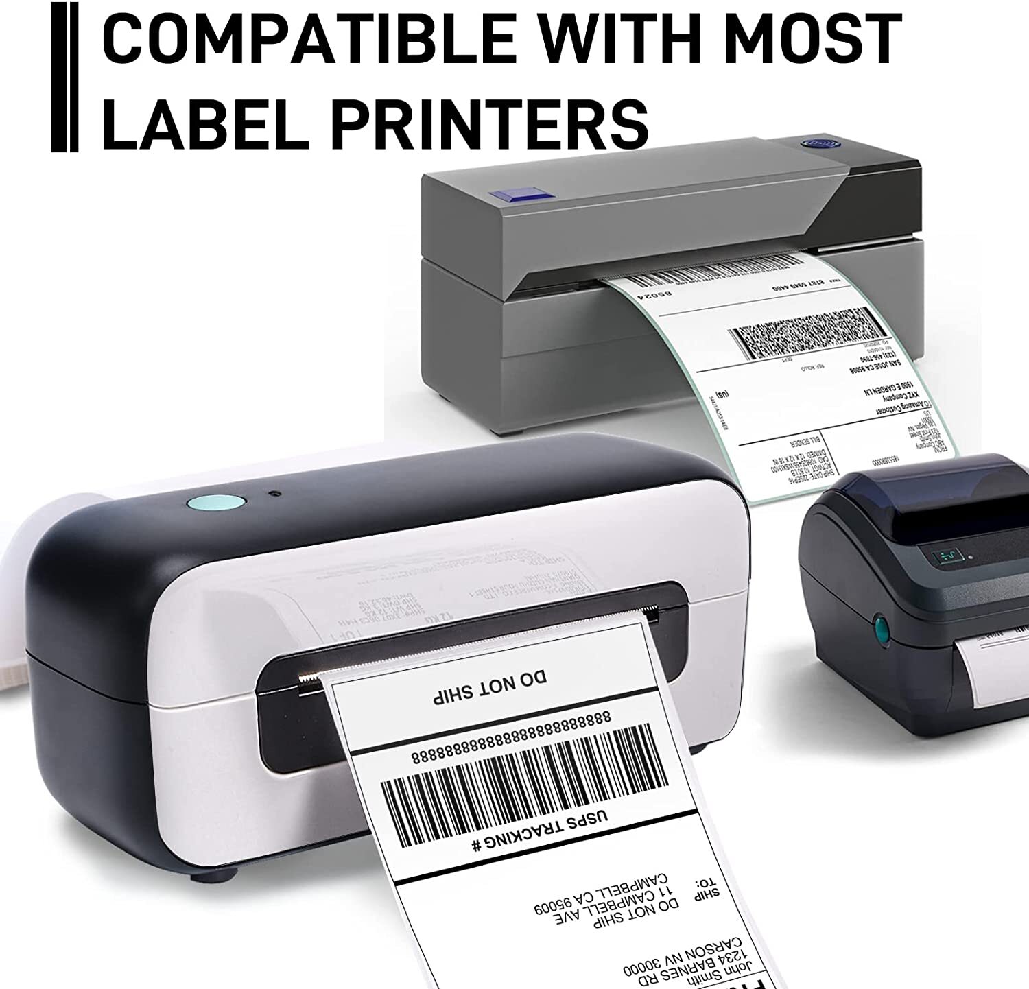 500/1000X 4 x 6 Phomemo Label Thermal Shipping Labels for Zebra & Rollo Printers
