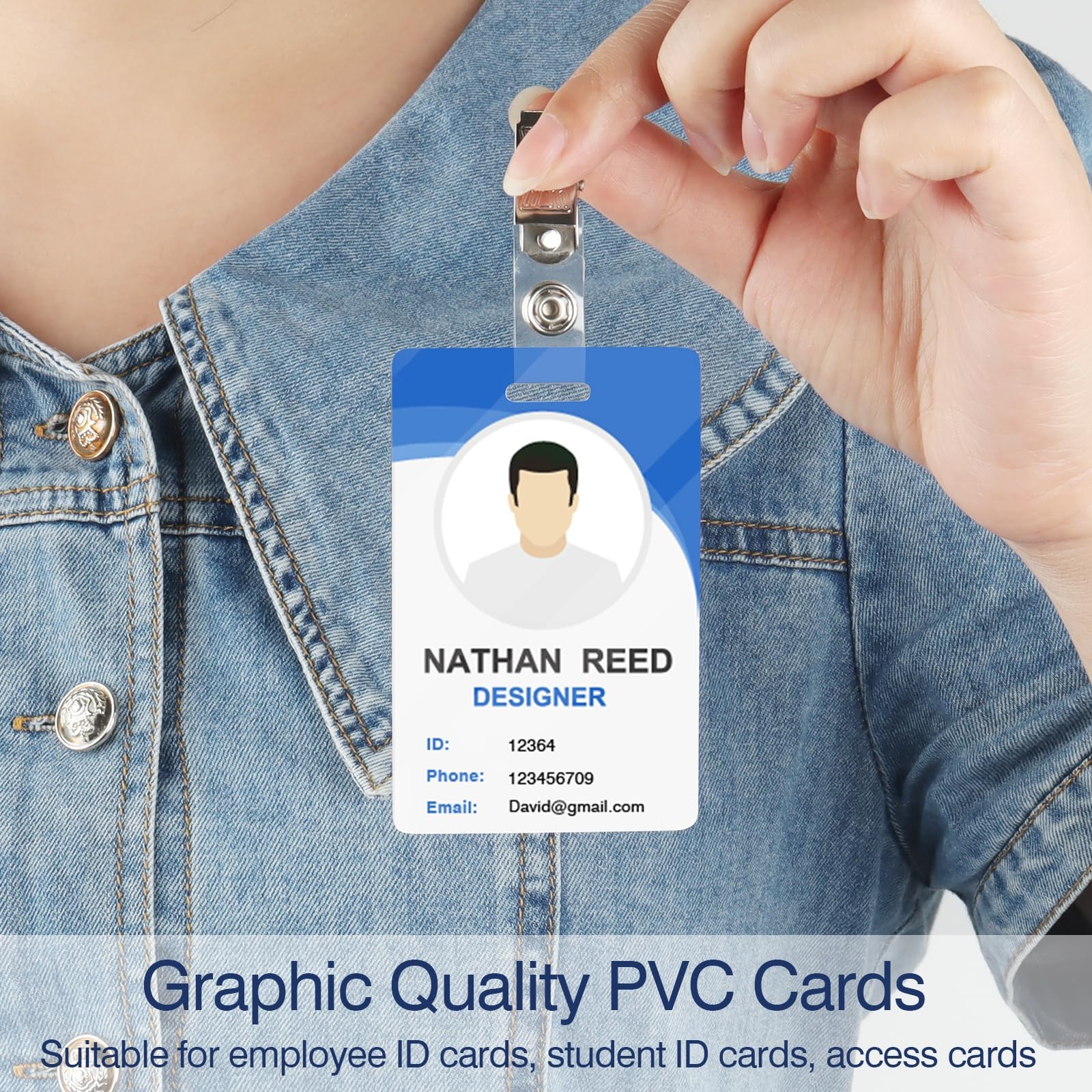 20 Pack Premium Blank PVC Cards with Slot Punch on Short Side 20pack, 20pack