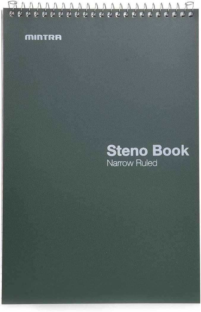 Top-Spiral Steno Journals, 8 Pack, Various Colors