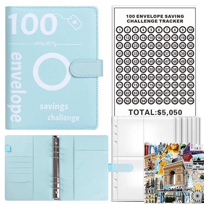 $5050 Savings Challenges Book With Envelopes Save Money Binder Back to School