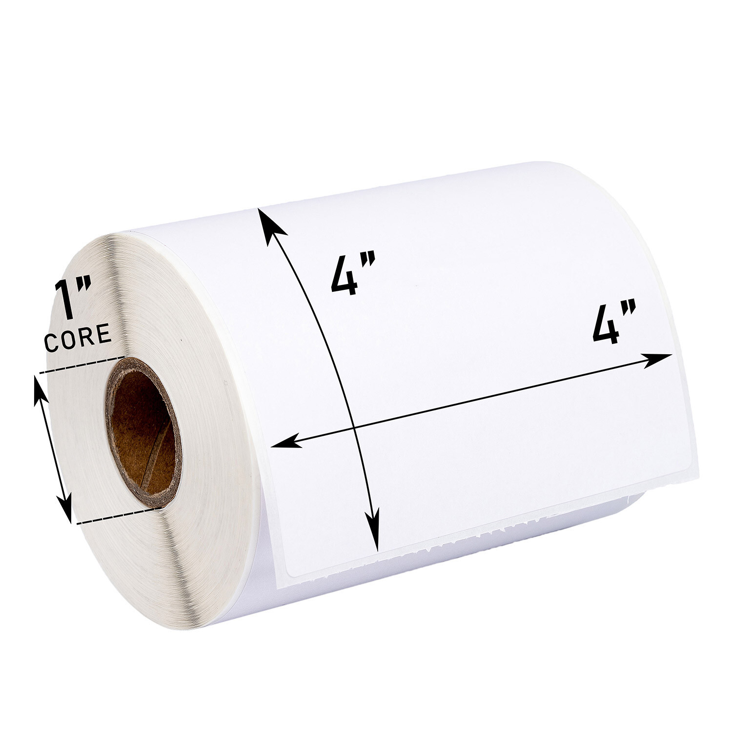 2 Rolls/350 Labels of 4×4 (4″ x 4″) Direct Thermal Zebra Eltron Labels