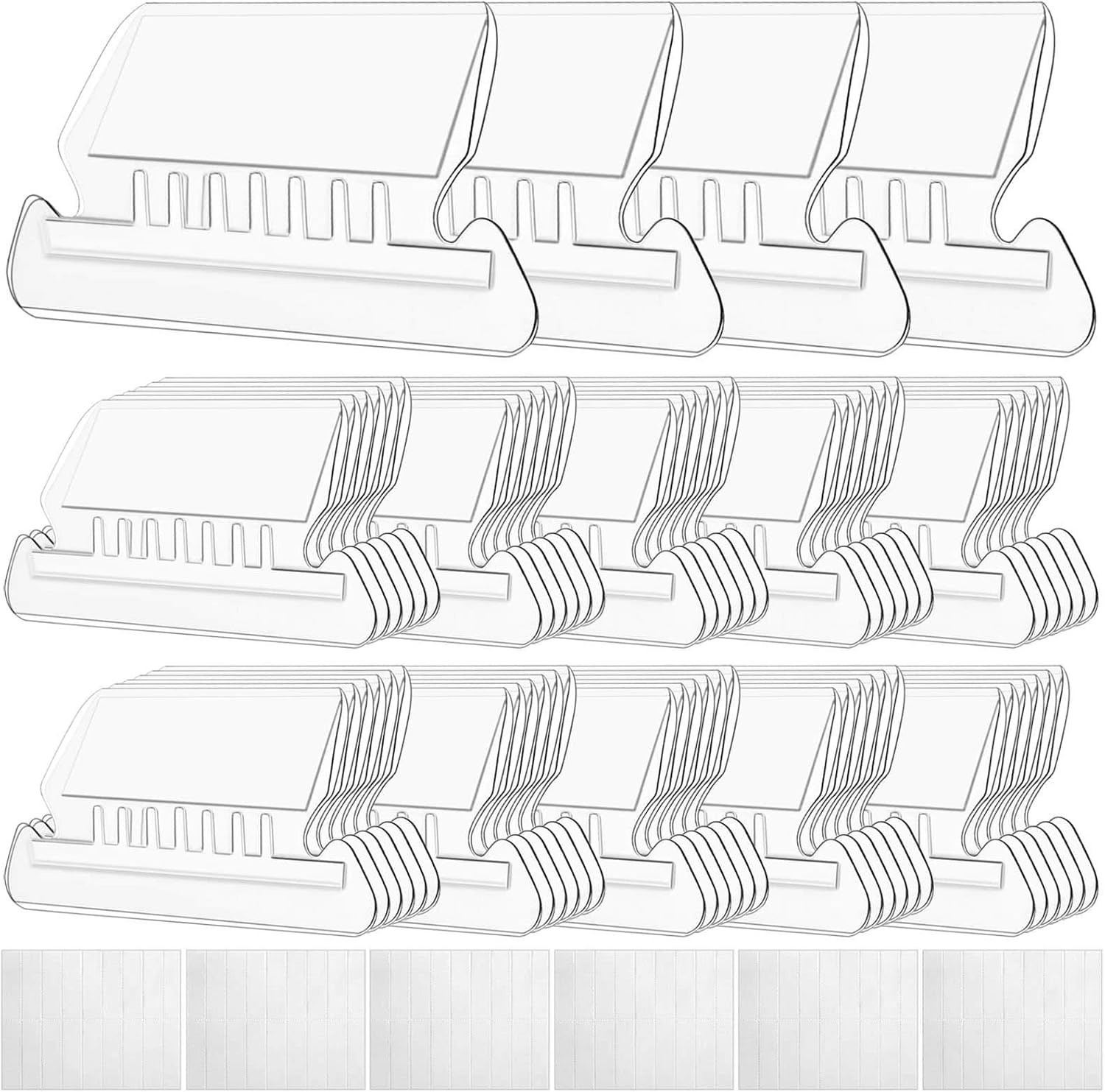 File Folder Tabs, 100 Sets Hanging File Folder Labels 2″ Tabs and Inserts for H
