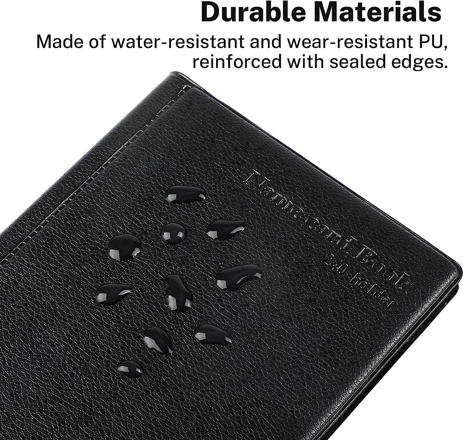 240 Business Card Organizer,Credit Card Binder,Portable Business Card Holder Boo