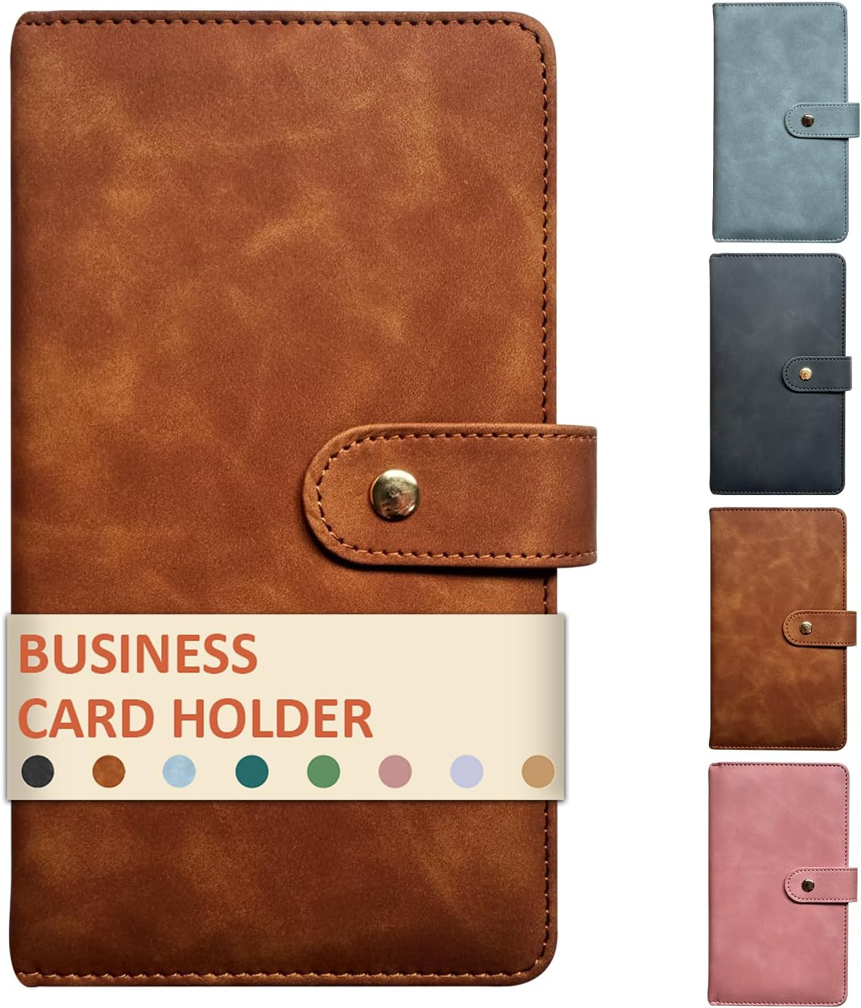 Leather Professional Business Card Holder Book Organizer, 240 Card Slots Capacit