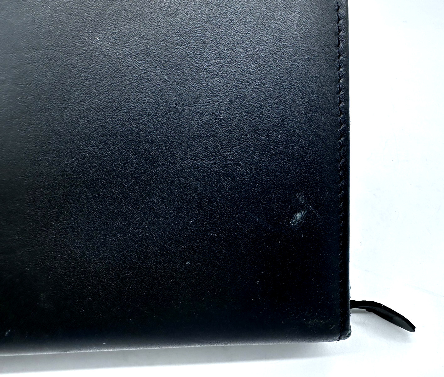VTG Black Leather Zippered Entrepreneur Edition Day Runner with Handles 1988