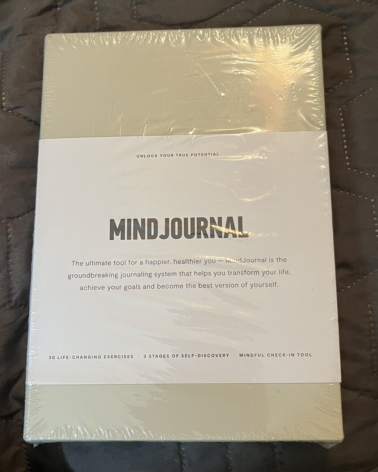 MindJournal Journaling System For Men Grey New Sealed