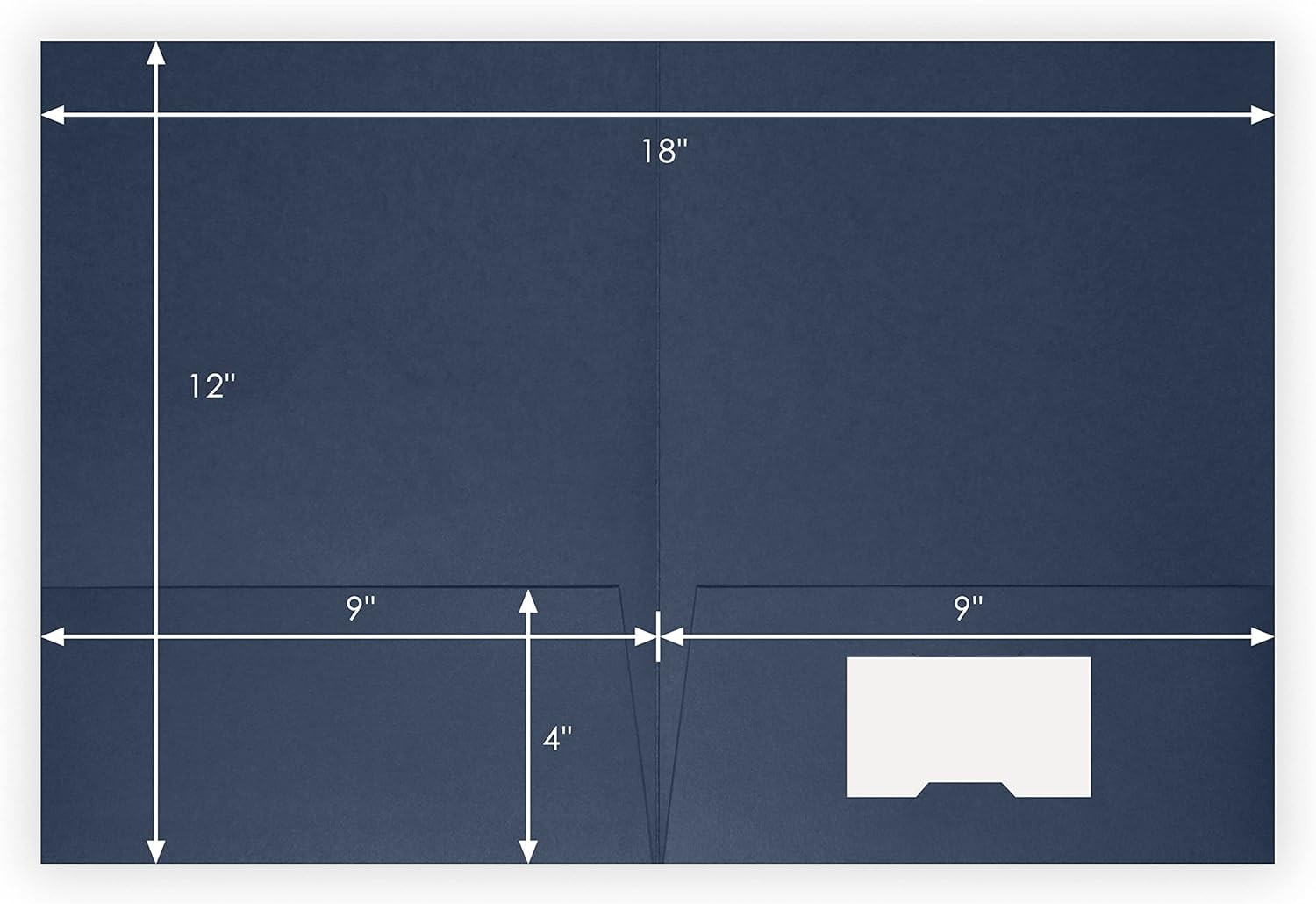 25 Count, Blue, Estate Planning Documents Pocket Folders, Gold Foil Stamped, for