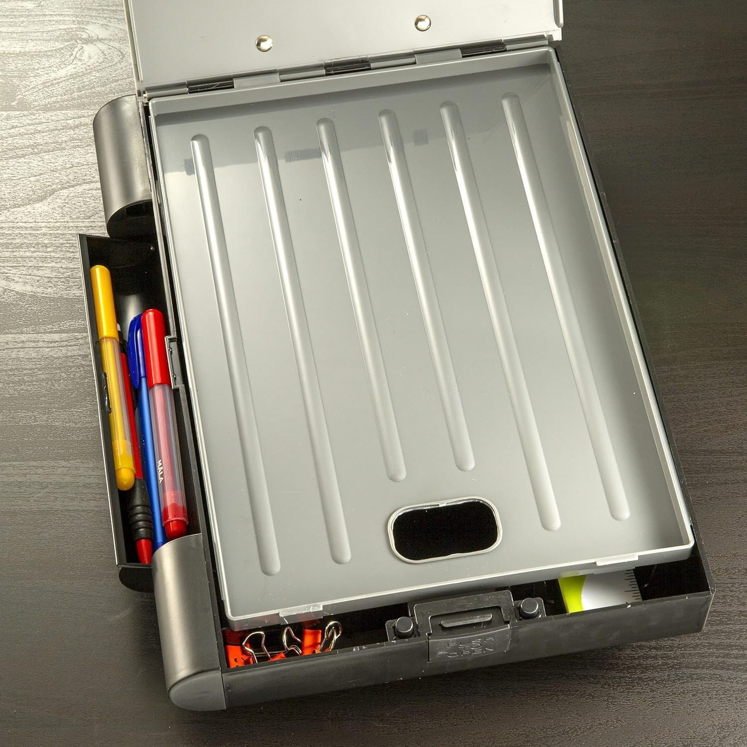 Double Storage Clipboard, Form Holder with 2 Compartments, Magnetized Storage…