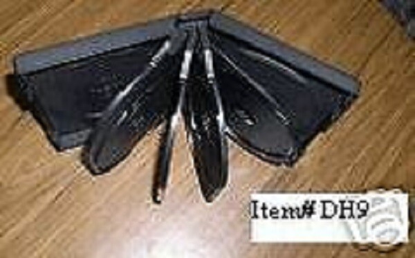 50 PCS 9 DISC DVD CASE, NO DVD LOGO, BLACK 1 1/4″ THICK, MADE IN USA- DH9