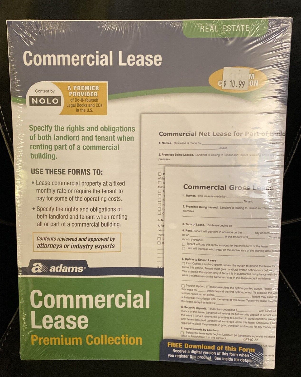 Adams Commercial Lease Premium Collection, Forms and Instructions LF140