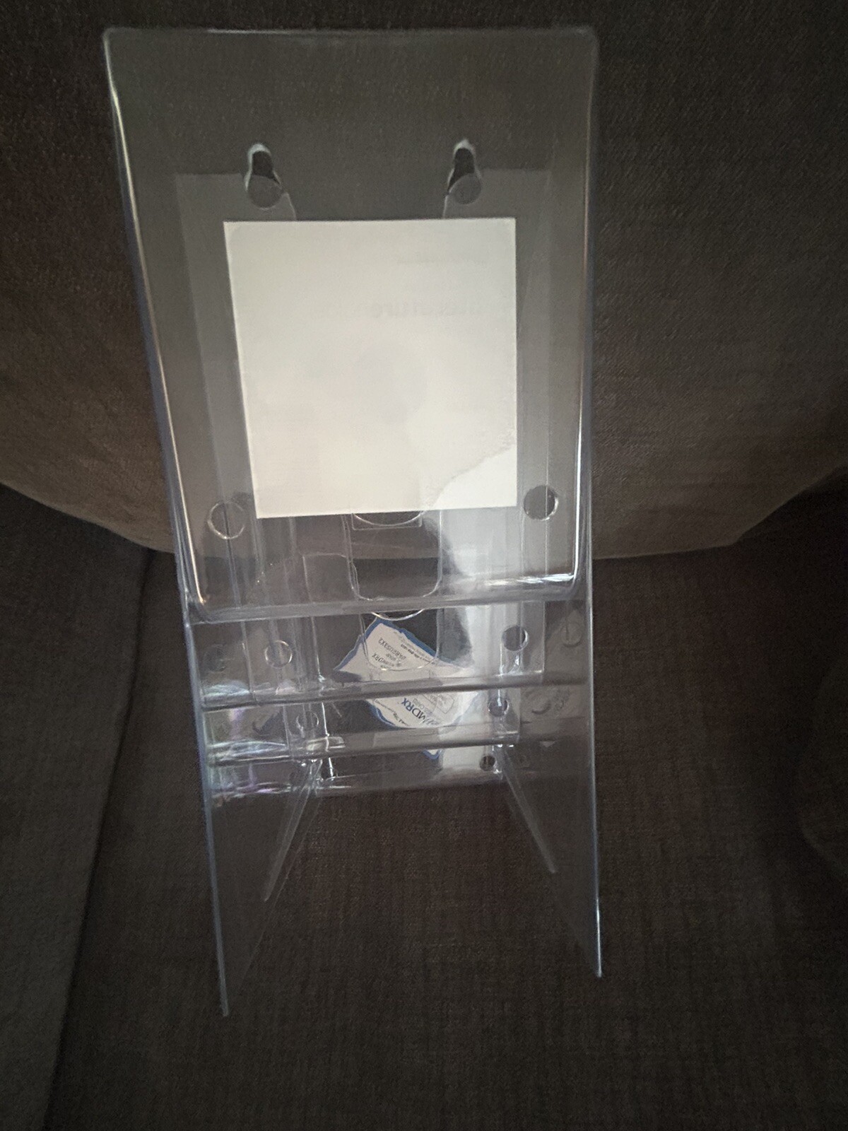 Office Max 4 Tier Leaflet Holder Acrylic Letter Paper Wall Hanging New