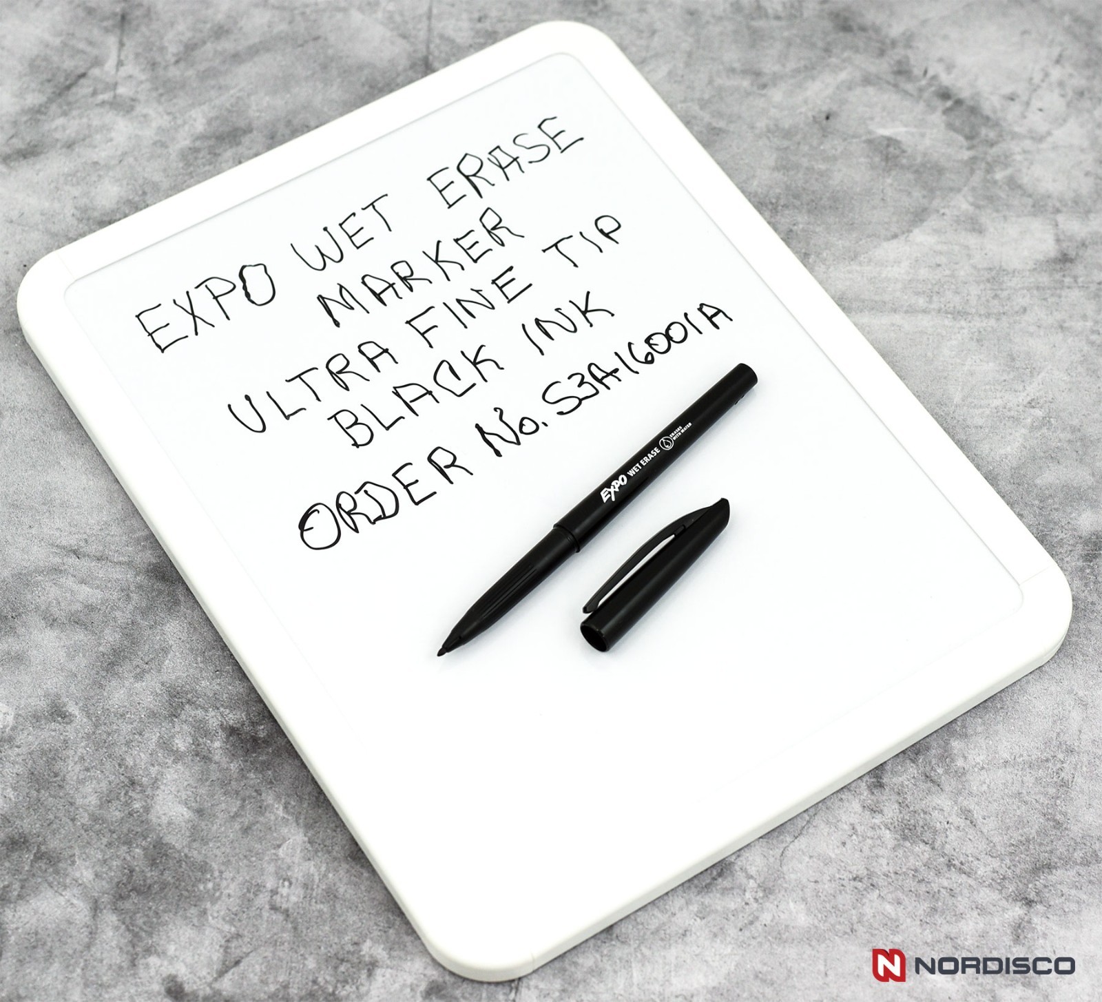EXPO Wet Erase Markers, 3 Fine 2211316 & 3 Ultra Fine 16001A, Black Ink