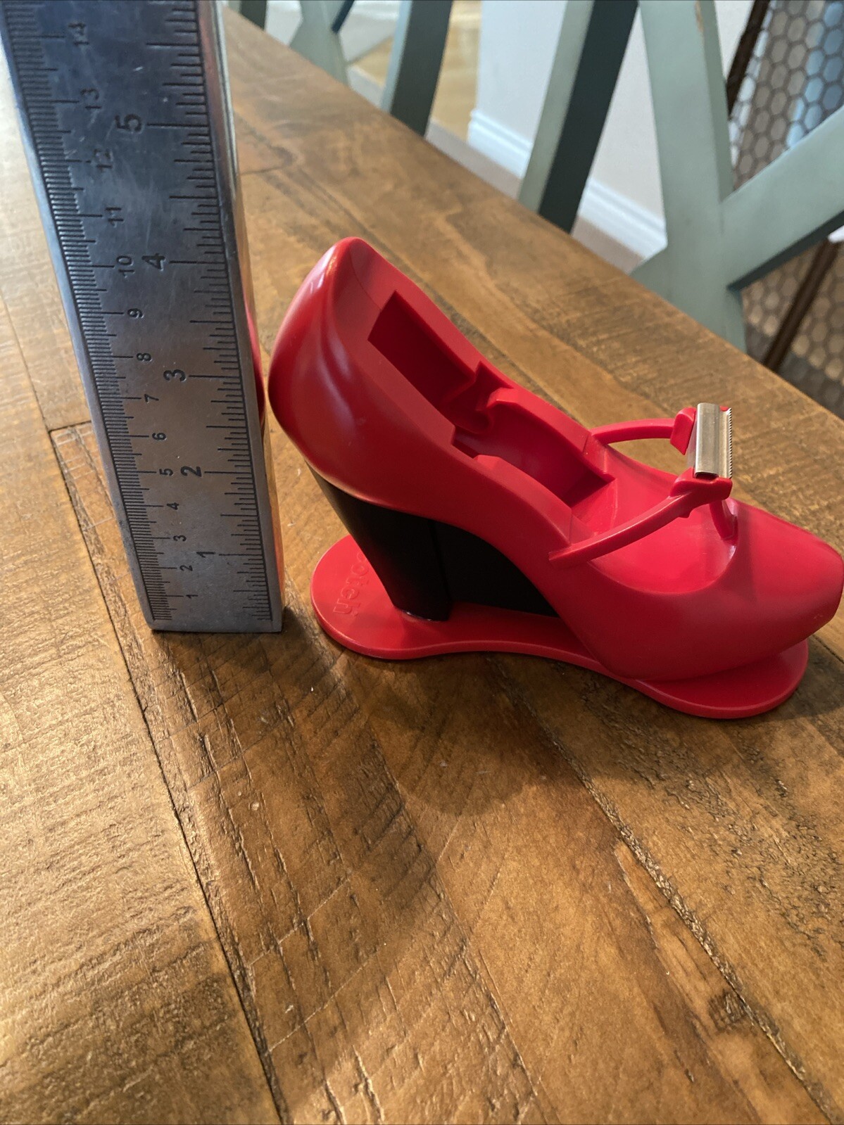 Scotch Magic Tape Red High Heel Shoe Dispenser Made In Canada