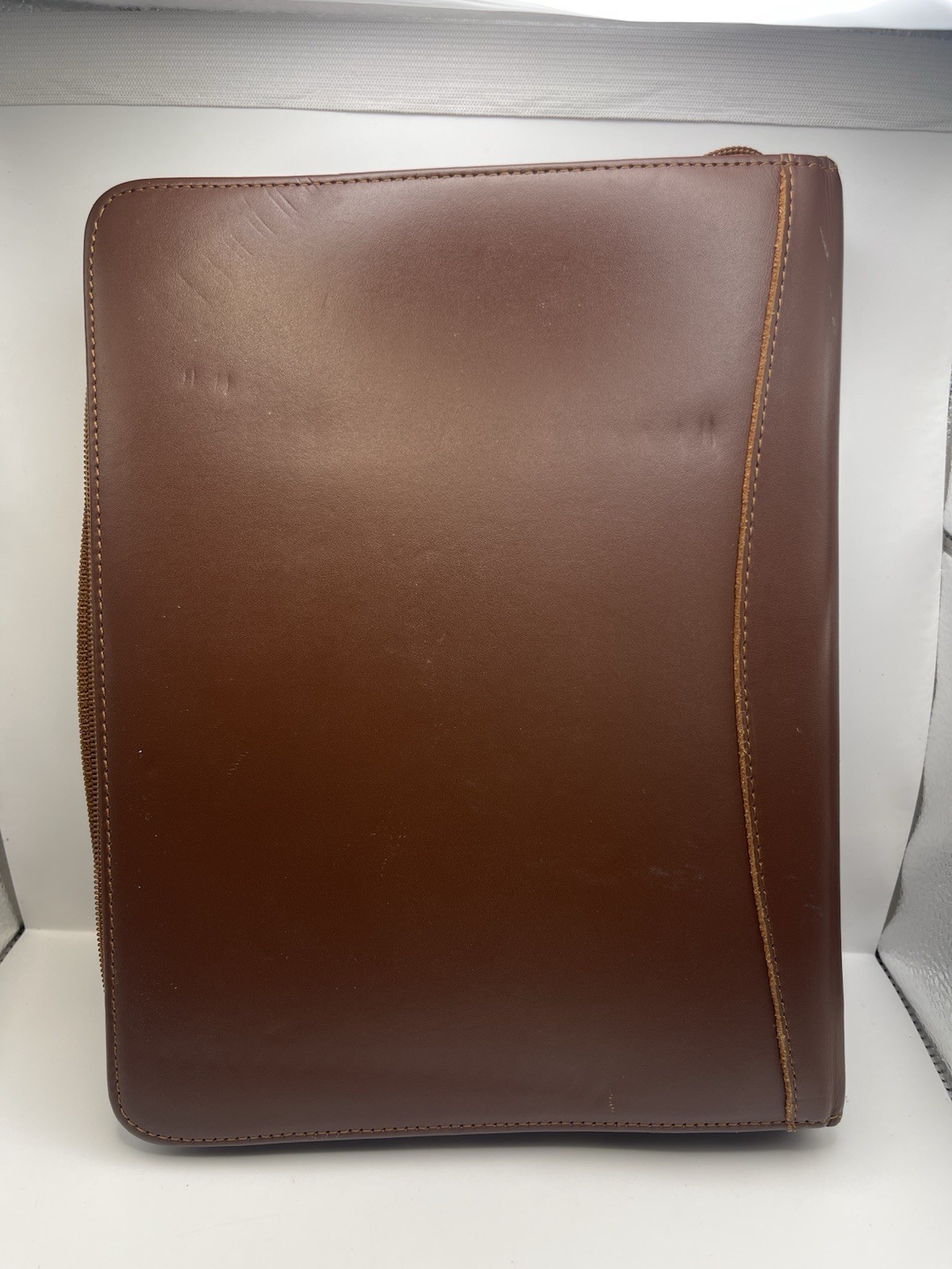 VTG Day Runner Genuine Leather Planner 3-Ring Binder Snap Close Full Size
