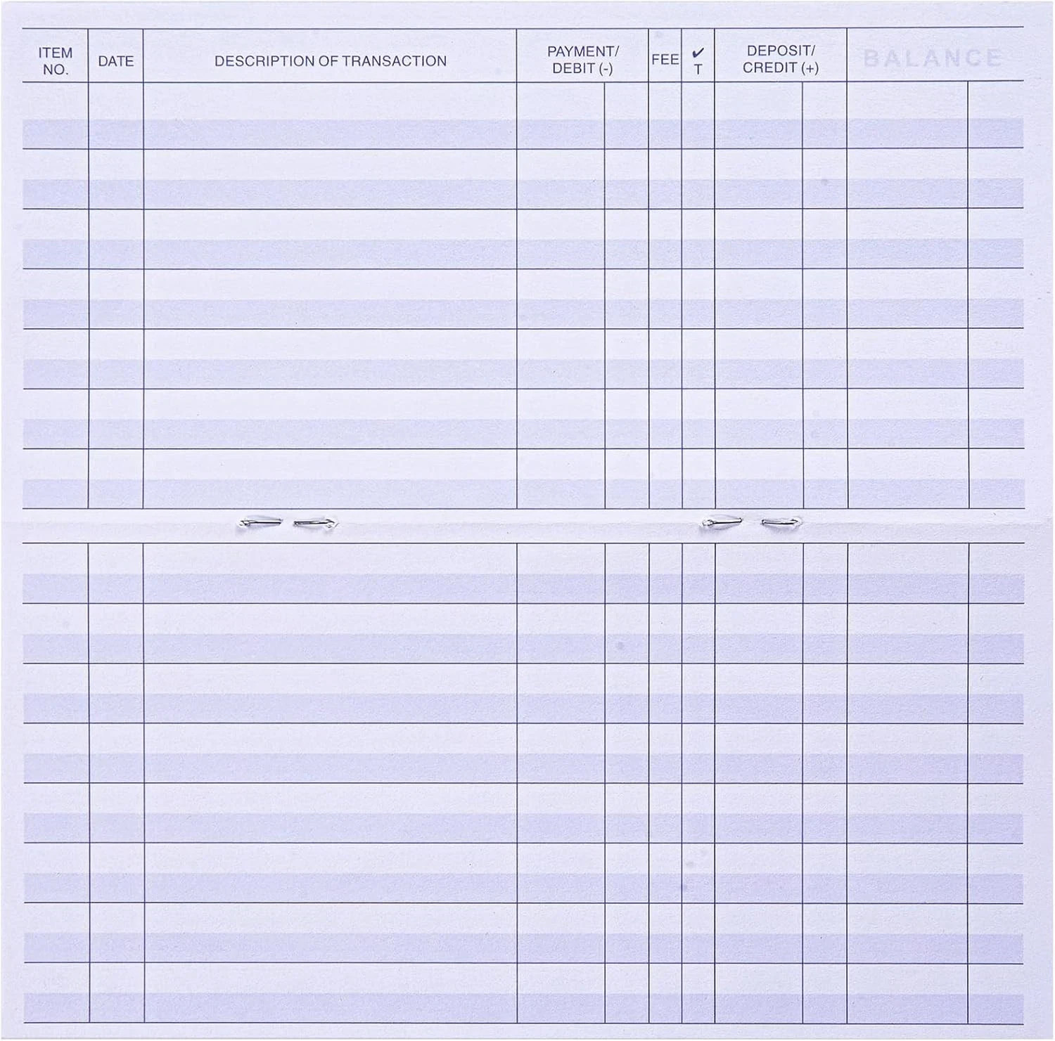 24 PCS Check Registers for Personal Checkbook, Easy to Read Checkbook Register