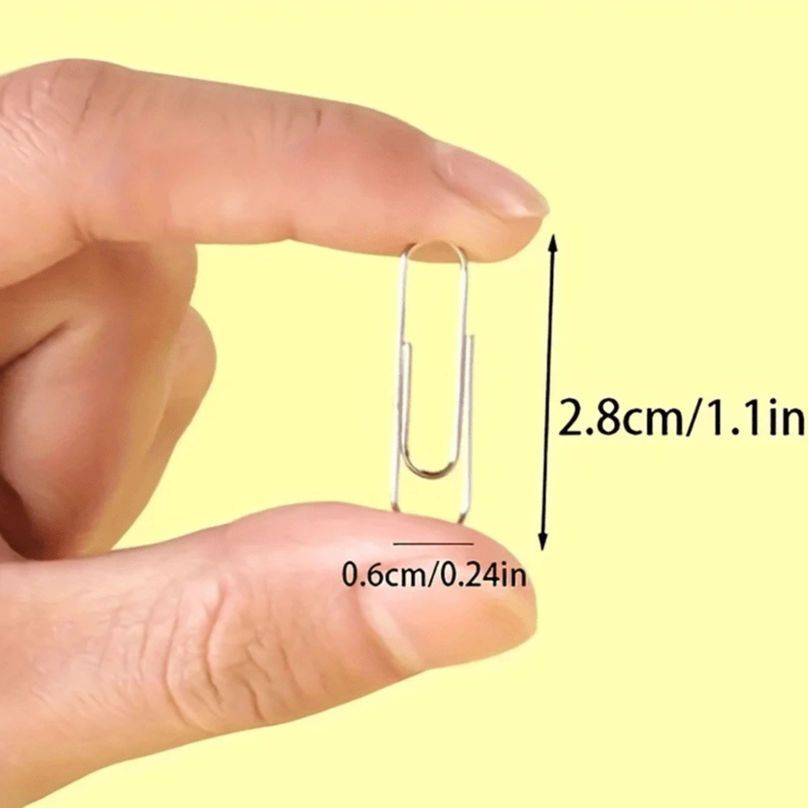 300pcs Large Size Paper Clips Silver Office School Document Paper Organizer Clip