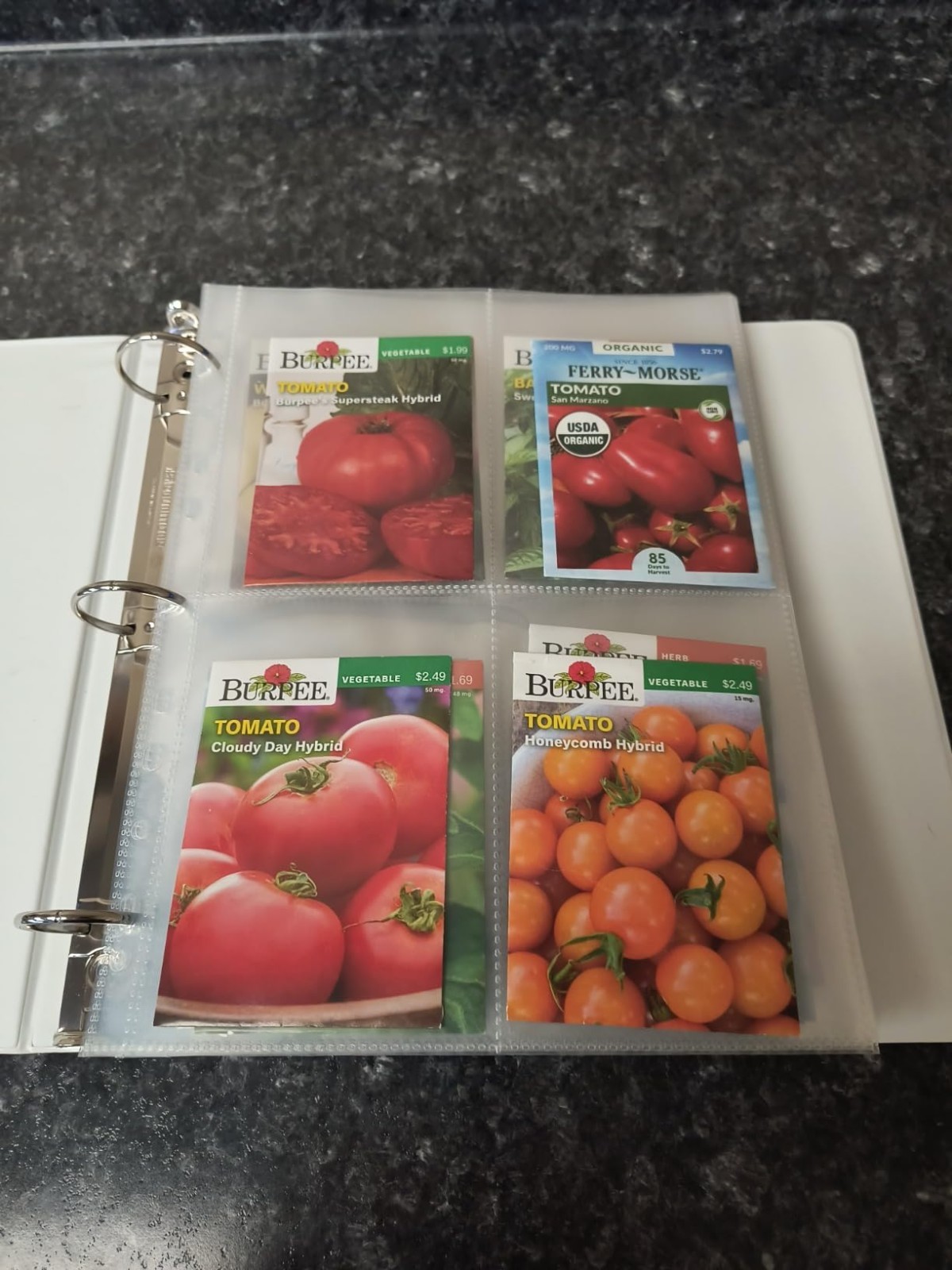 50 Pack 3.5×5” Seed Storage Sleeves, 400 Pockets Clear Binder Organizer Pages