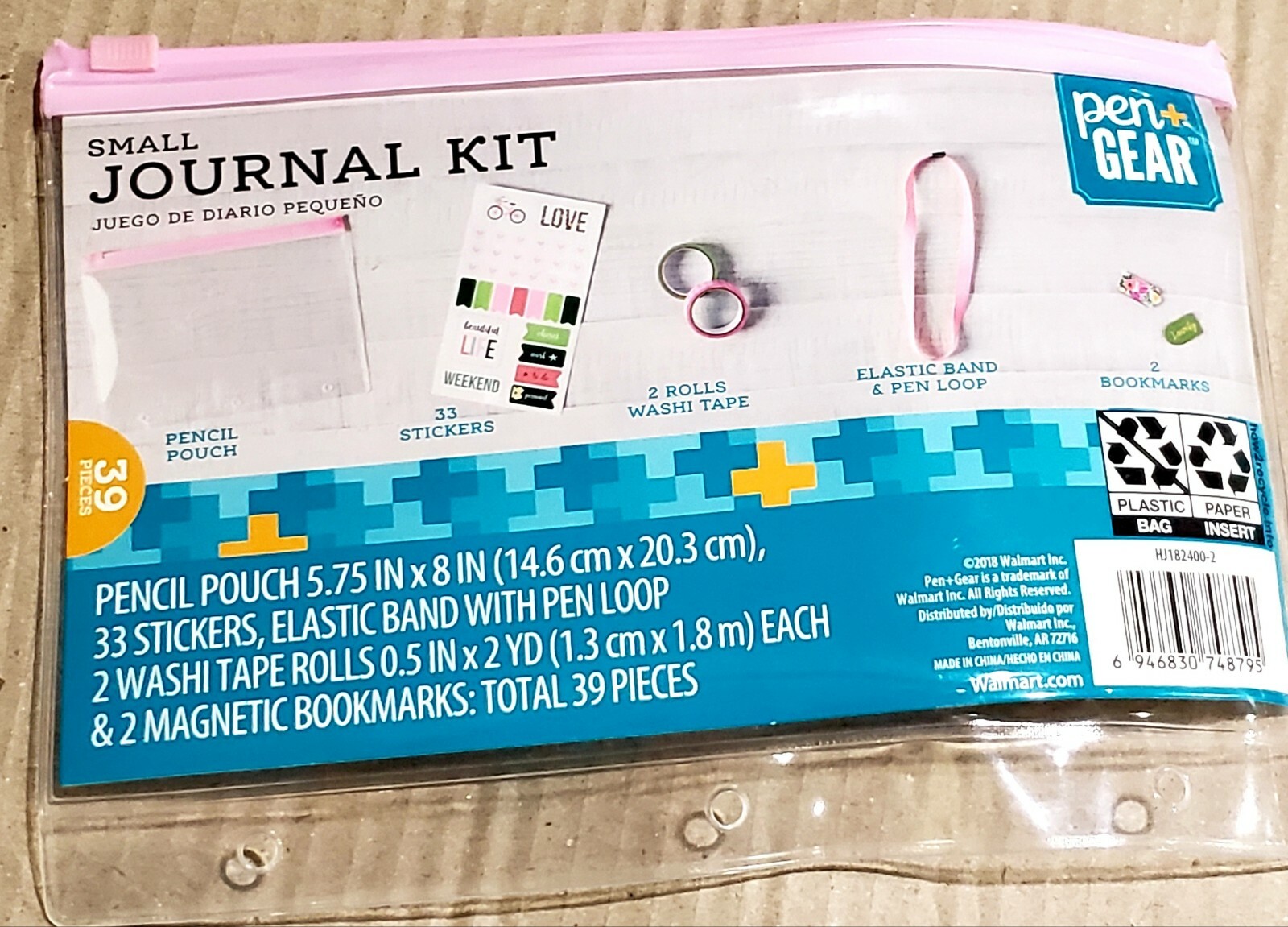 Pen + Gear Small Journal Kit 32 Pieces Pink