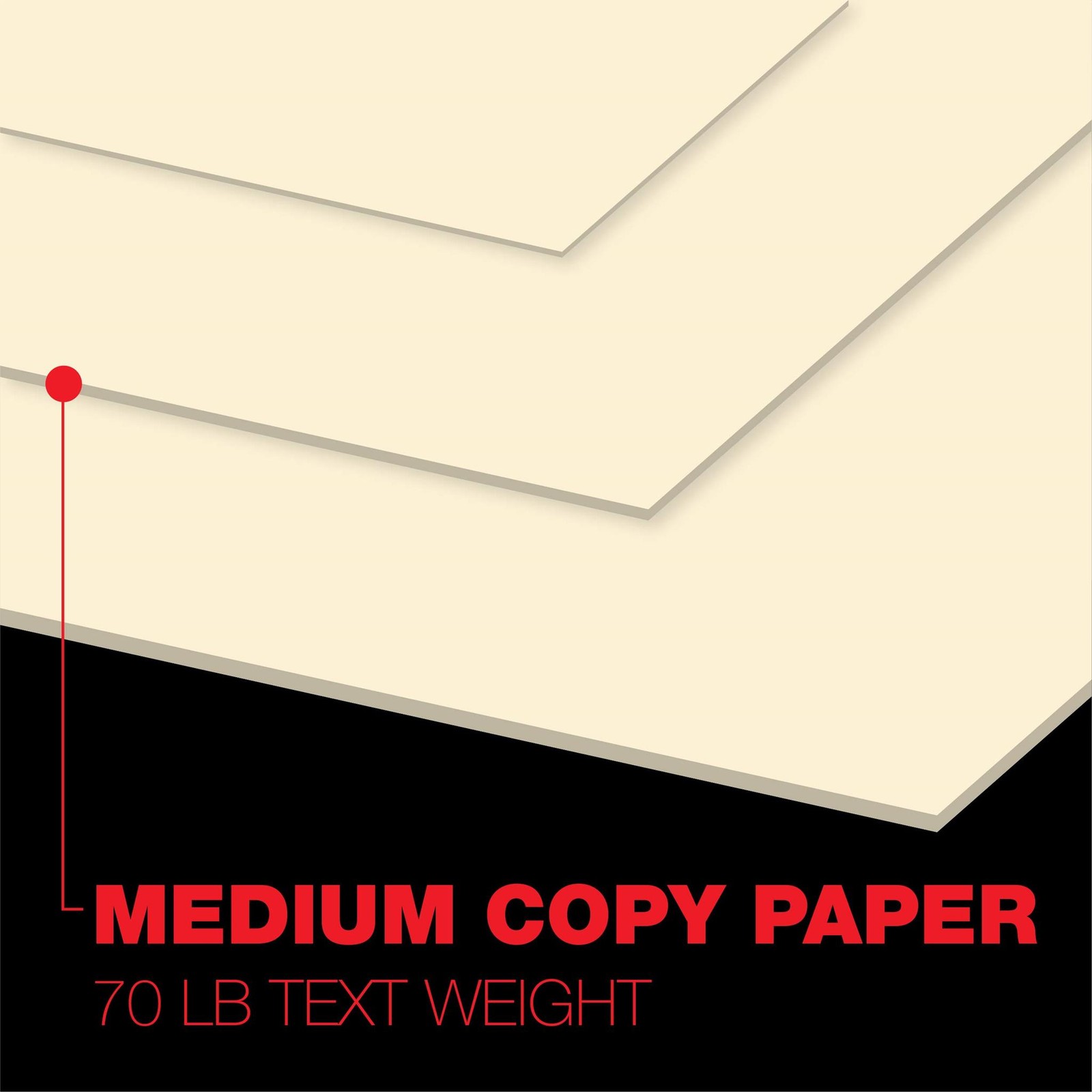 Accent Opaque Printer Paper, 8.5” x 11” 28lb Bond/70lb, 2,000 Sheets (8 Reams)