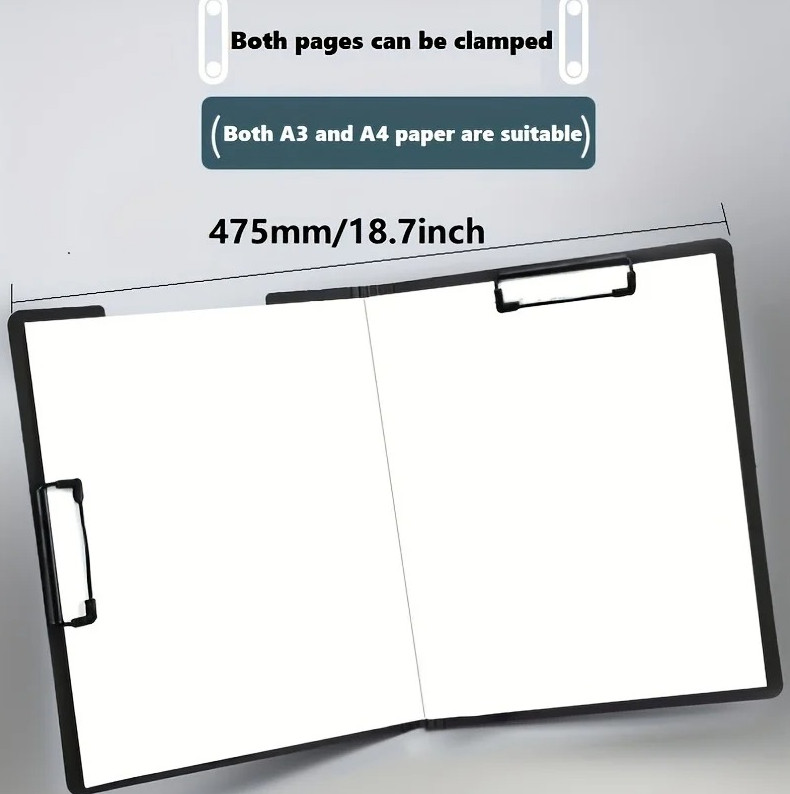 A4 Document Organizer Clipboard with Cover for School & Business Use