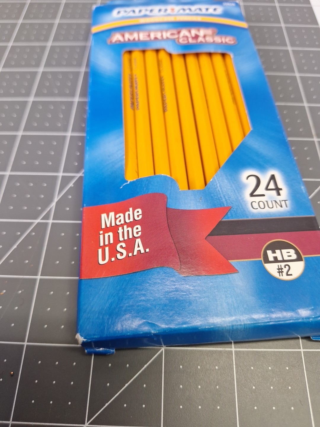 Paper Mate American Classic Wood Pencils 24 Count HB #2 Made In USA 2004 Vintage