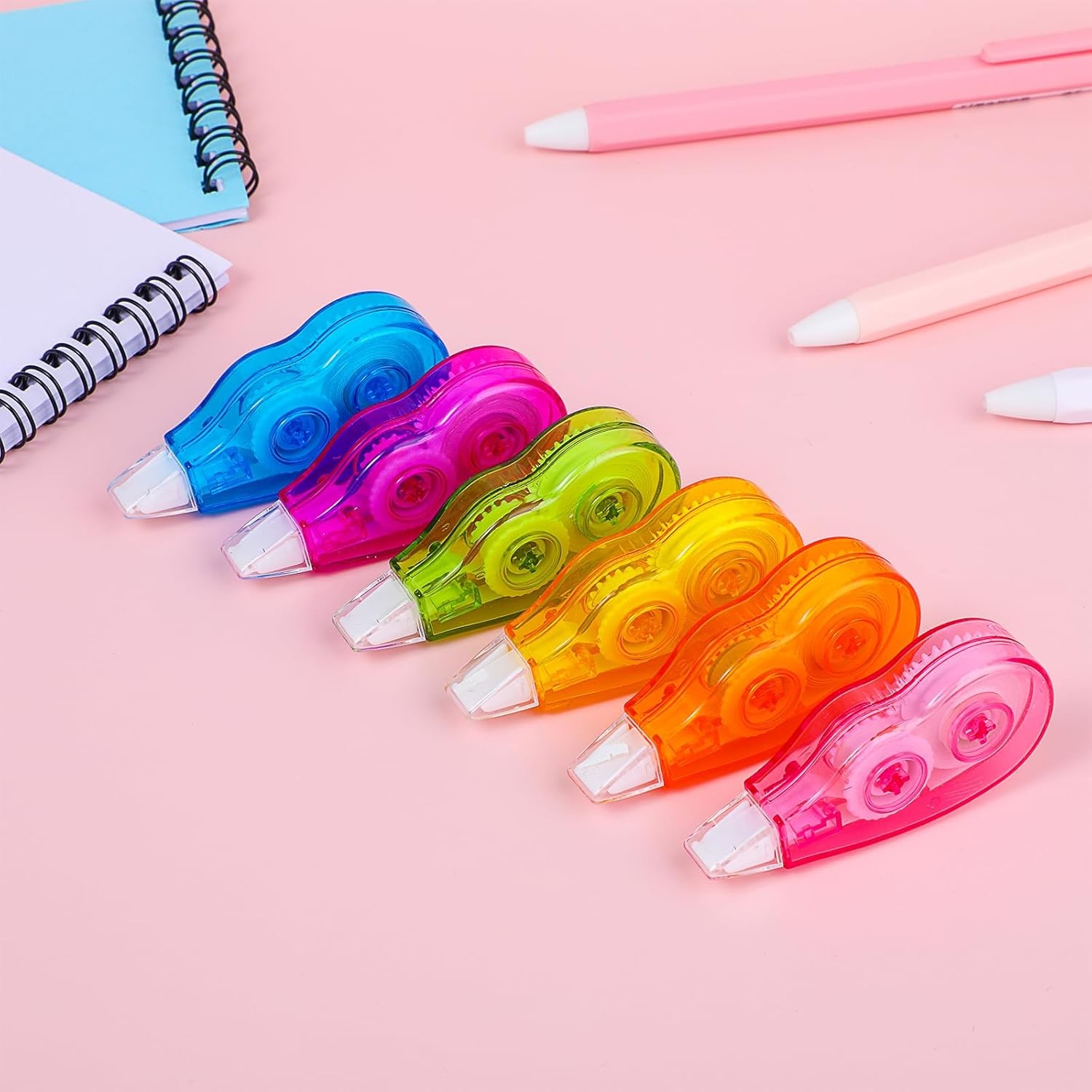 6 Pack White Out Correction Tape Easy Apply No Drying Instant Writing Fix