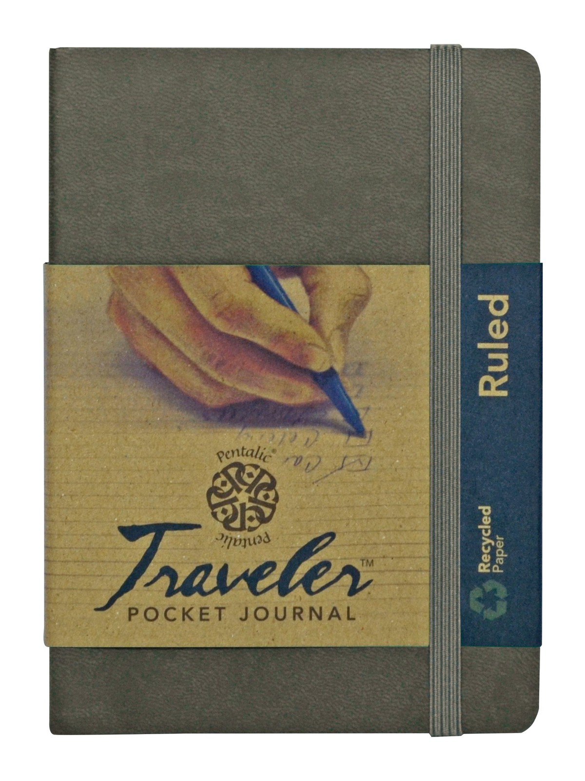 Pentalic Art Lined Traveler 4-inch x 6-inch, Deep Gray, Gray