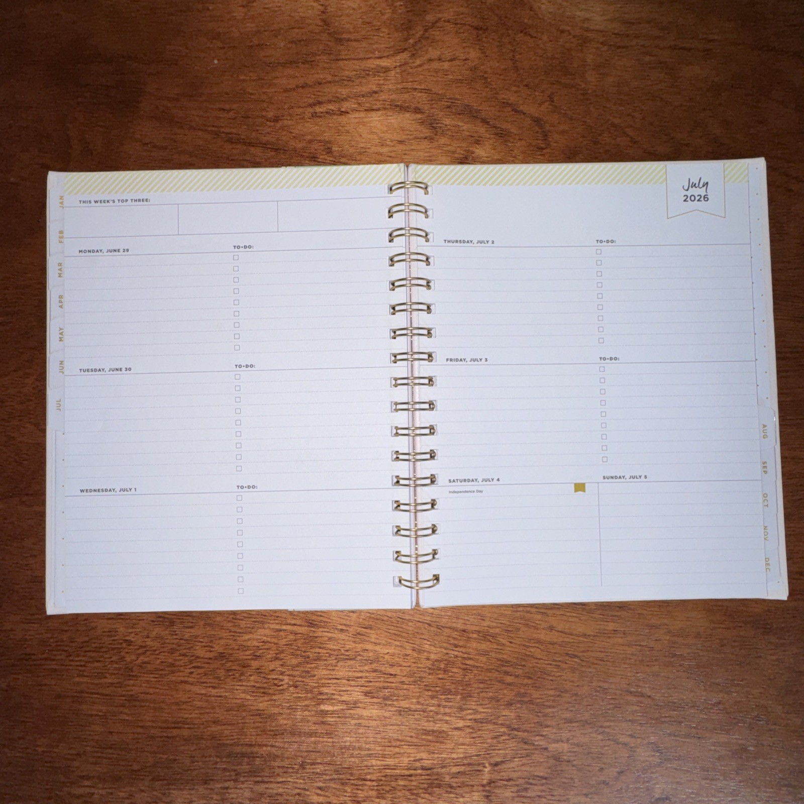 Blue Sky Day Designer Hybrid 2026 Planner Monthly Weekly Pale Pink New