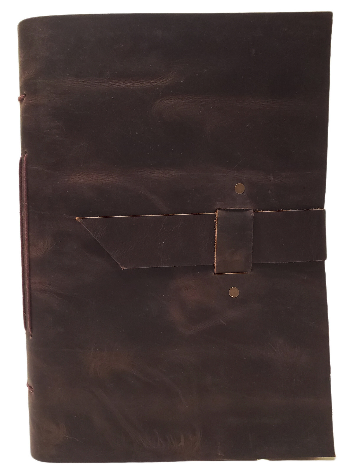 LARGE Vintage Leather Journal Diary Sketchbook Notebook Rustic Old World Style