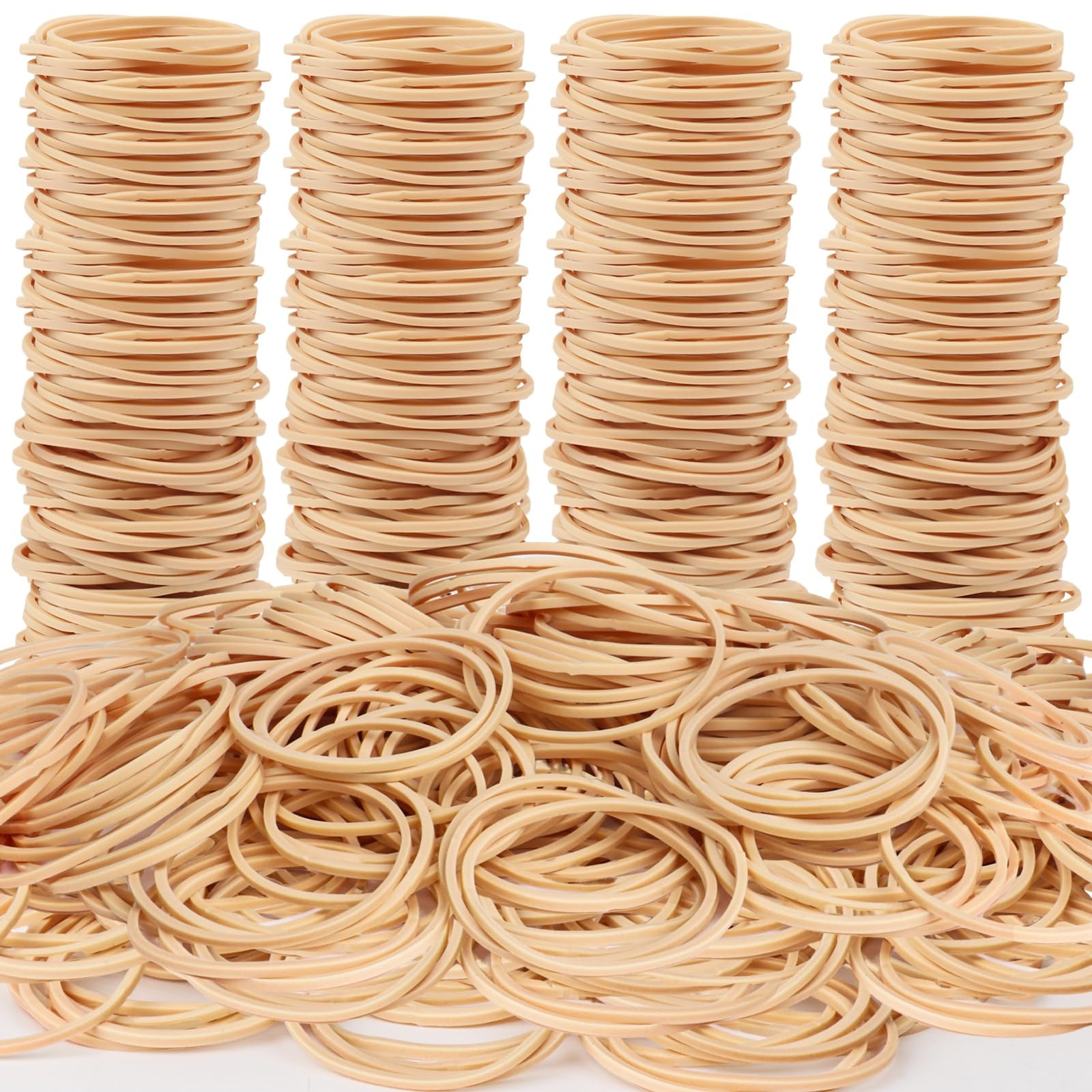 Rubber Bands Office Supplie 1100Pcs(approx. 1LB) Size #16 Rubberbands Light B…