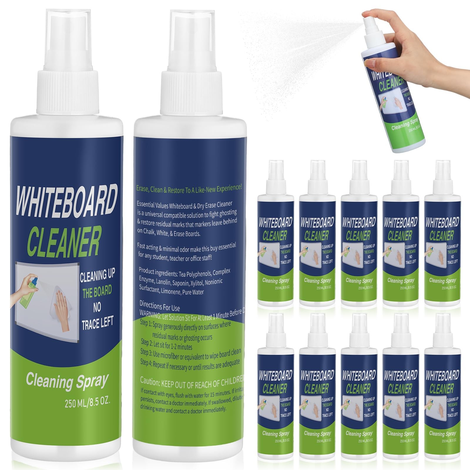 Swiffen 12 Pack Whiteboard Cleaner Spray Bottle 8.5oz Dry Erase 8.5 oz, White