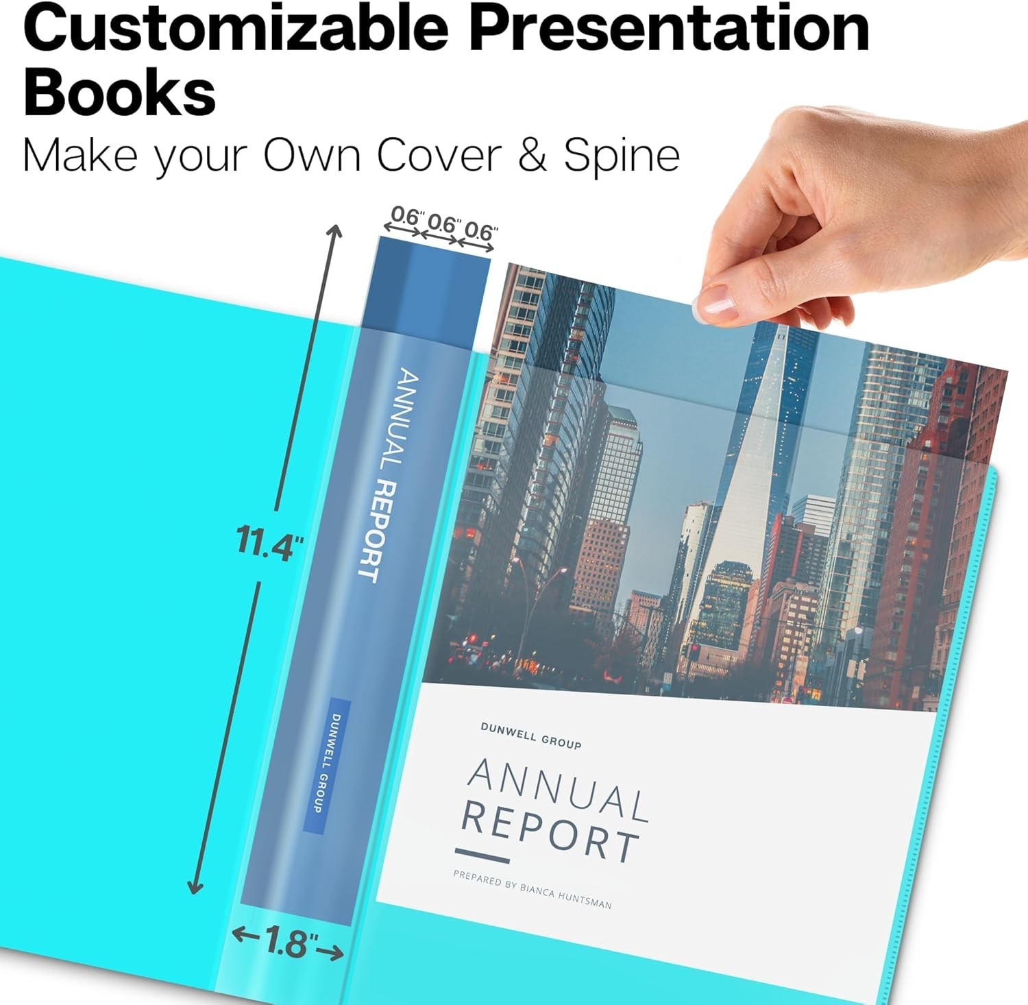 Presentation Binder 24-Pocket, Displays 48 Pages, 8.5×11 Portfolio Binder wit…