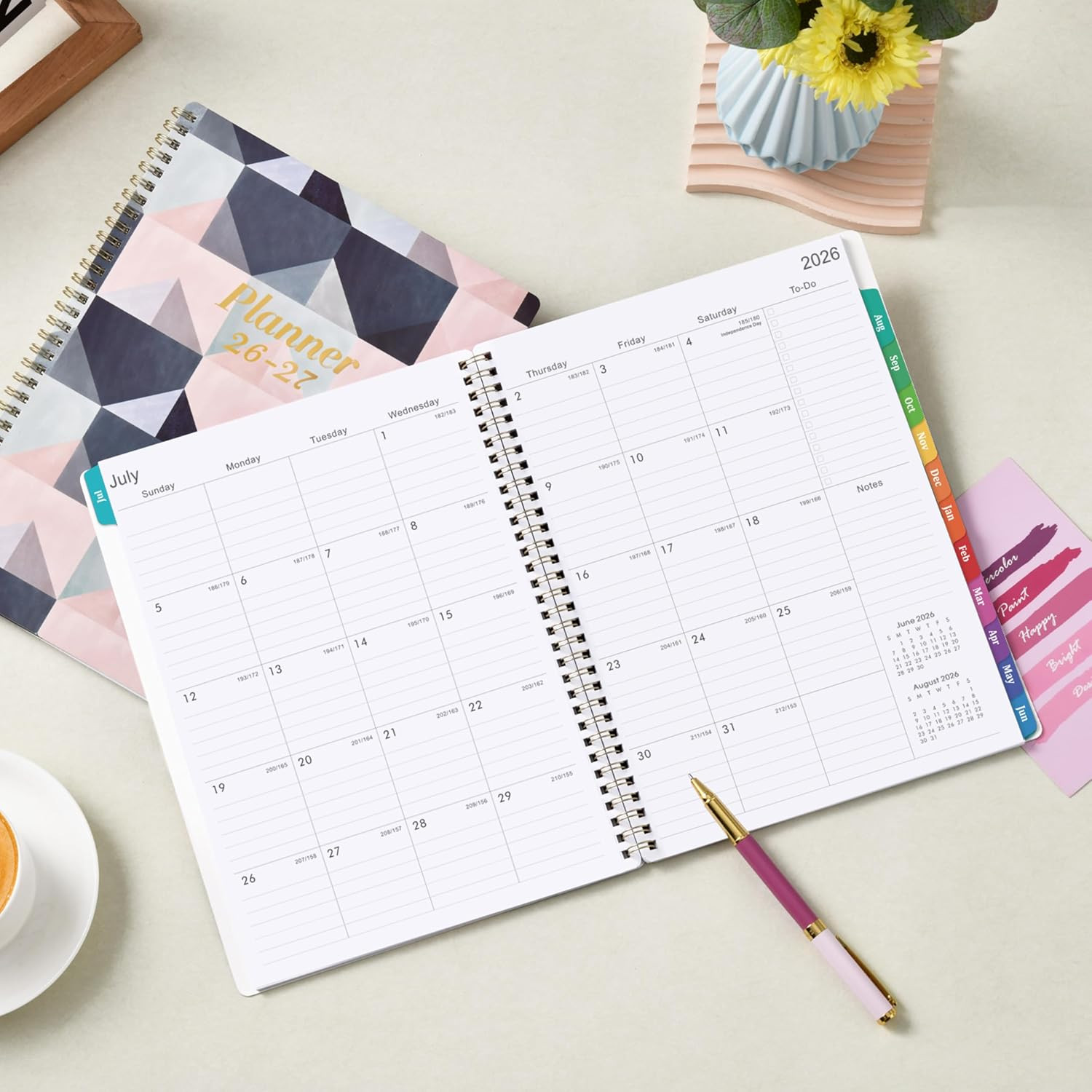 2026-2027 Planner – 9″ X 11″, JULY 2026 – JUNE 2027, Weekly & Monthly Academic P