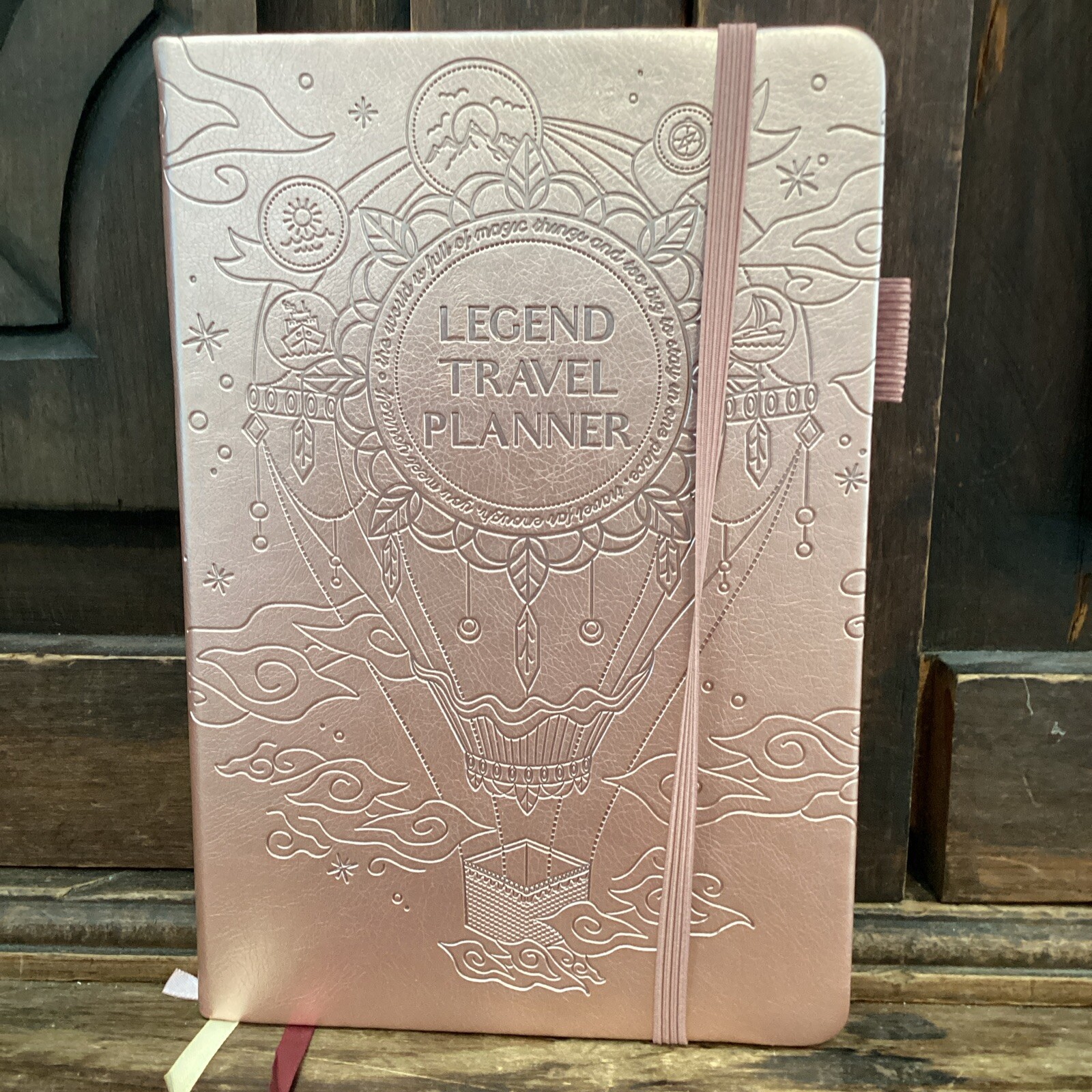Legend Travel Planner Vacation Itinerary Organizer Journal Pink