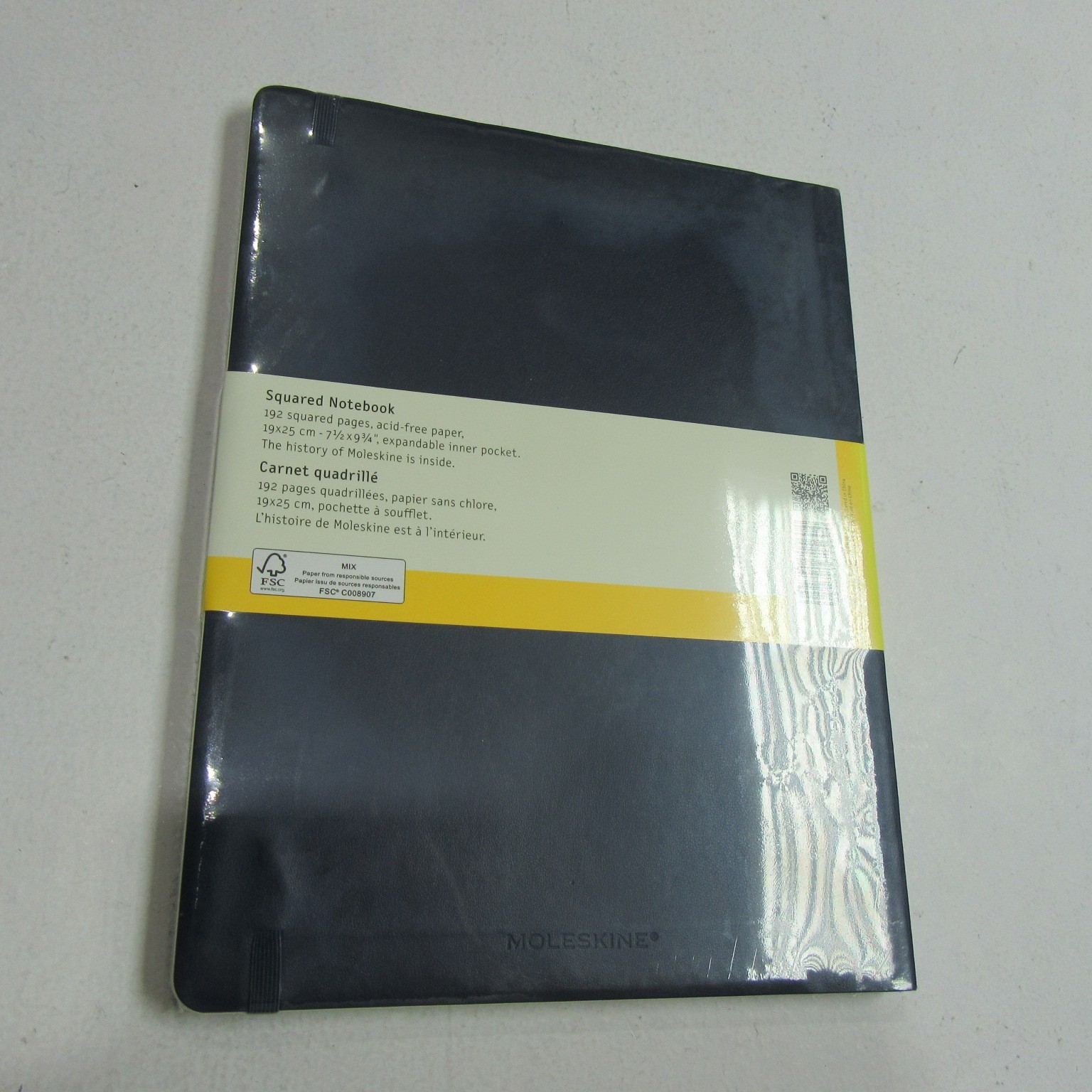 Moleskine Soft Cover Squared Notebook Extra Large (7.5 X 9.75) Blue, 1 or 2 pack