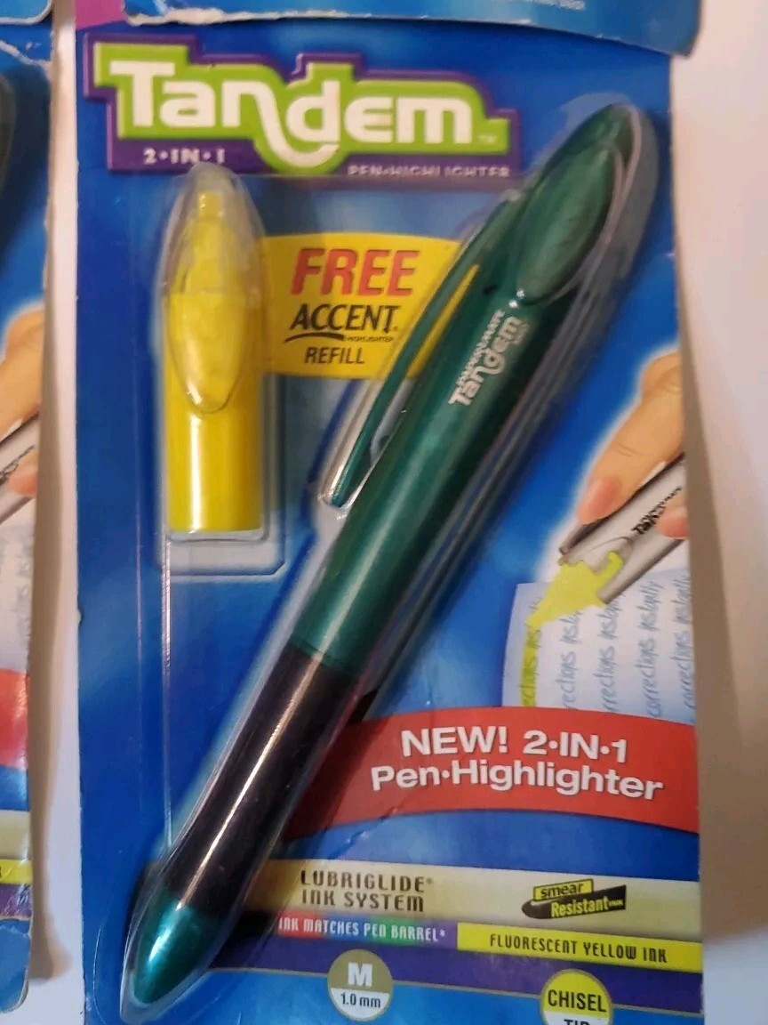 Vintage NOS 2004 Papermate Twist Advance Pen Highlighter -Color Varies