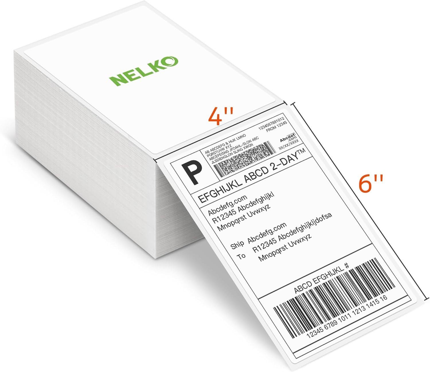 Genuine 4X6 Direct Thermal Shipping Label 500 Labels/1 Stacks, 4X6 Thermal Label