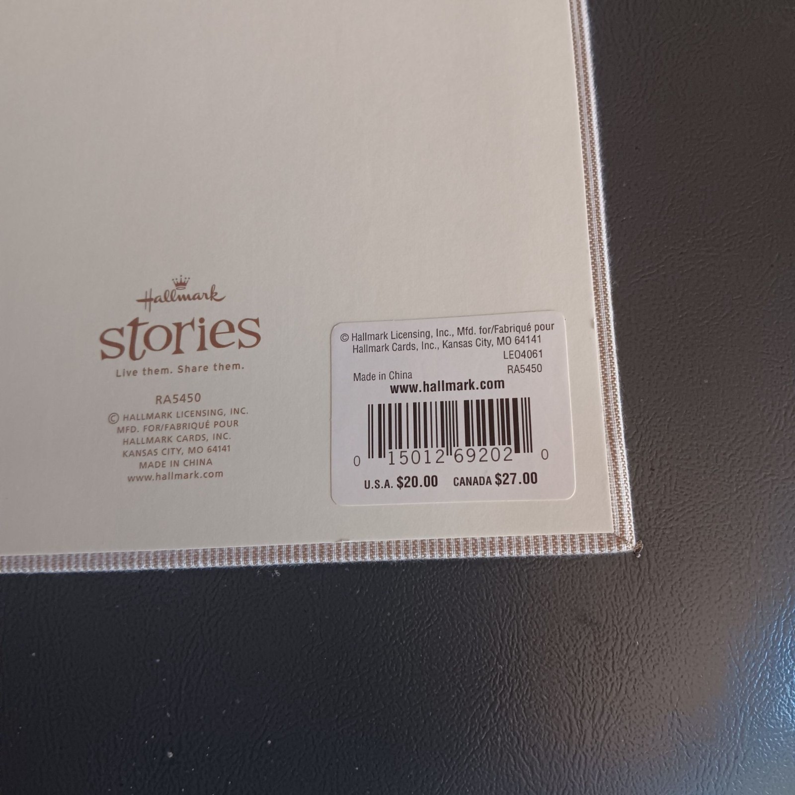 New Hallmark Stories Refillable Address Book Floral Fabric Cover & Original Box
