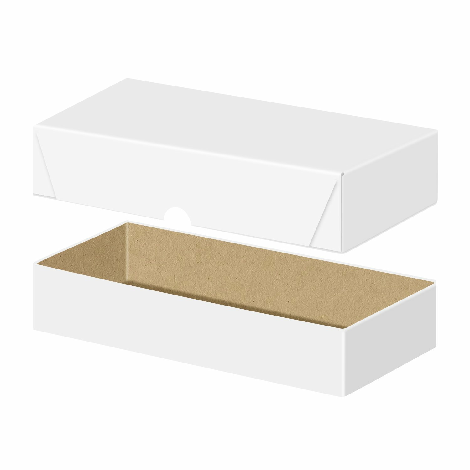 White Business Card Folding Boxes – Size 16″ x 3 1/2″ x 2″ – 150 Boxes per Pack