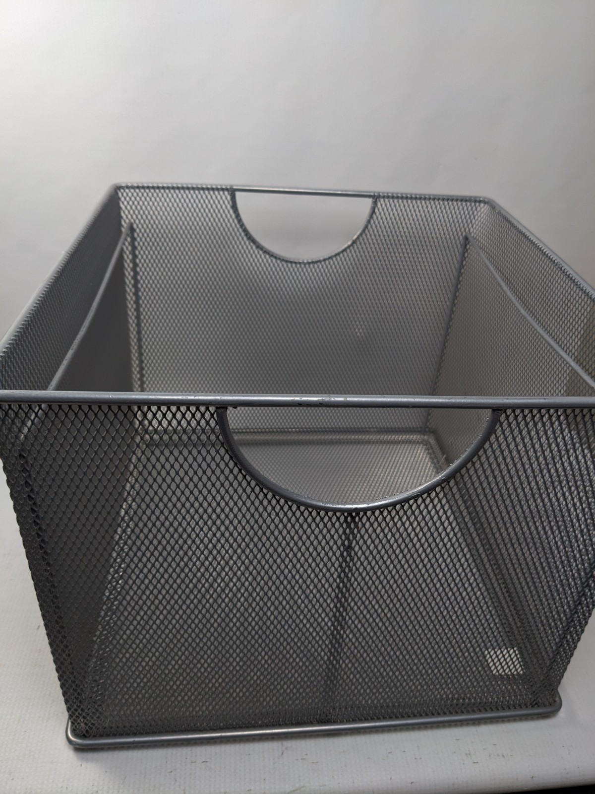 MeshWorks file box crate metal mesh 13x14x11 letter size documents